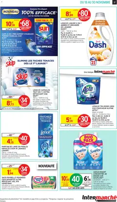 Intermarché - Prévisualisation de SACS POUBELLE POIGNÉES COULISSANTES ULTRA RÉSISTANT 30L X15 HANDYBAG, Trash bags with drawstring, ultra resistant, 30L x15. valide à partir de 18.11.2025 | Page: 37