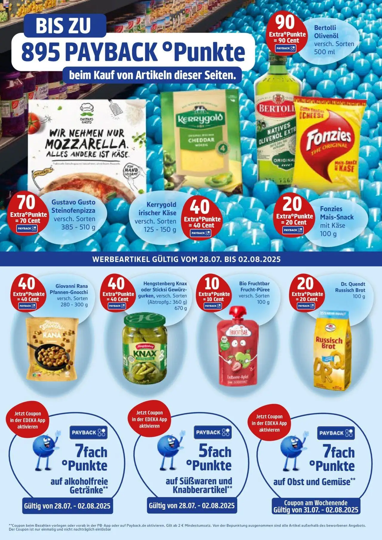 Edeka prospekt Großenwiehe	 - gültig ab dem 27.07.2025 | Seite: 2 | Produkte: Käse, Olivenol, Obst, Brot
