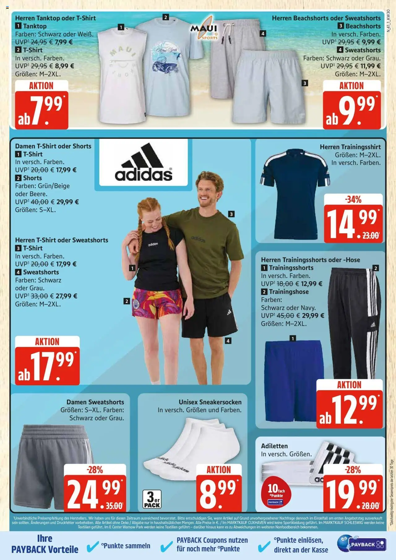 Edeka prospekt Rostock	 - gültig ab dem 20.07.2025 | Seite: 41 | Produkte: T-Shirt, Sweatshorts, Tanktop, Hose