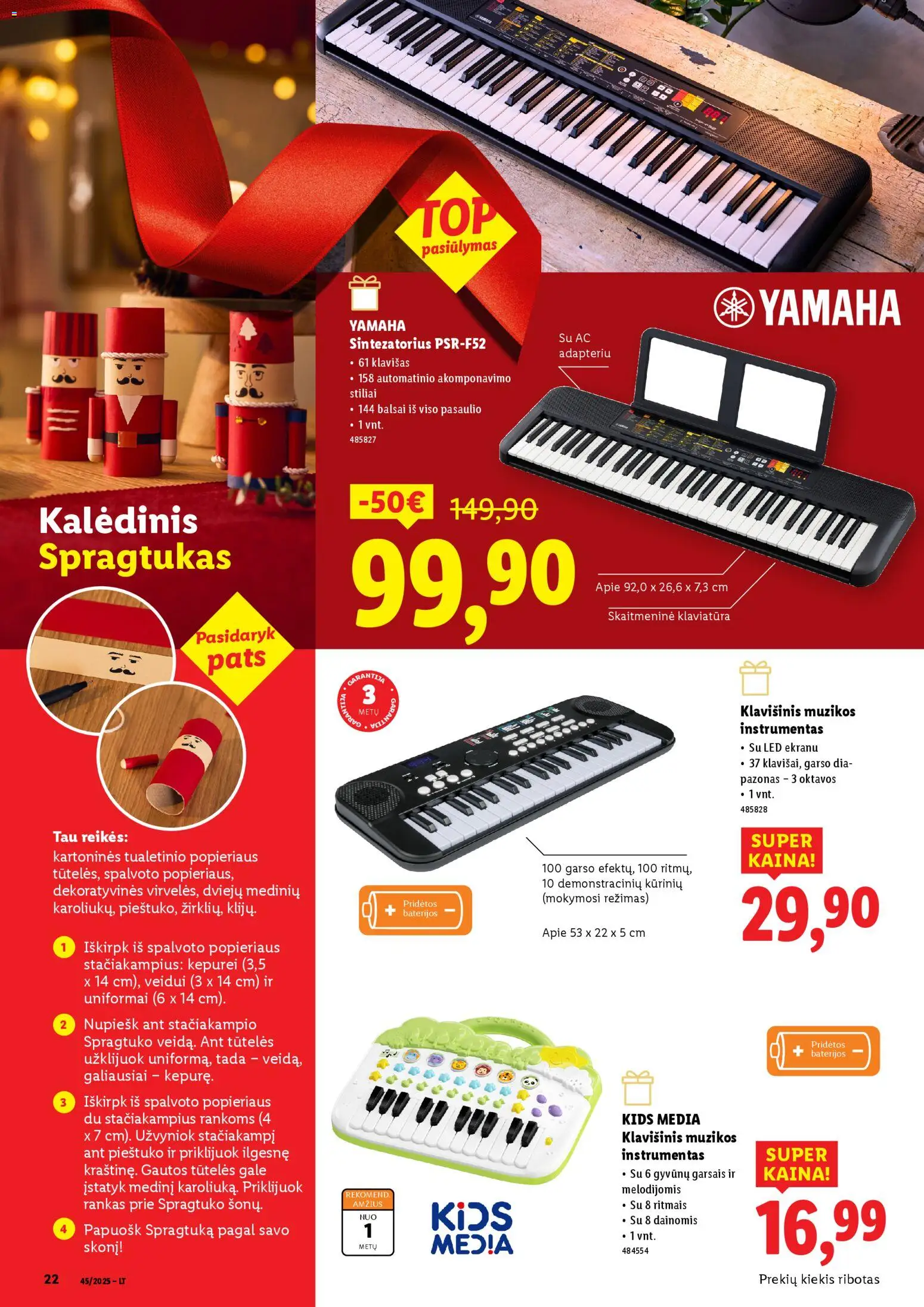 LIDL akcijos nuo 13.11.2025 | Puslapis: 22 | Prekių: Klaviatūra