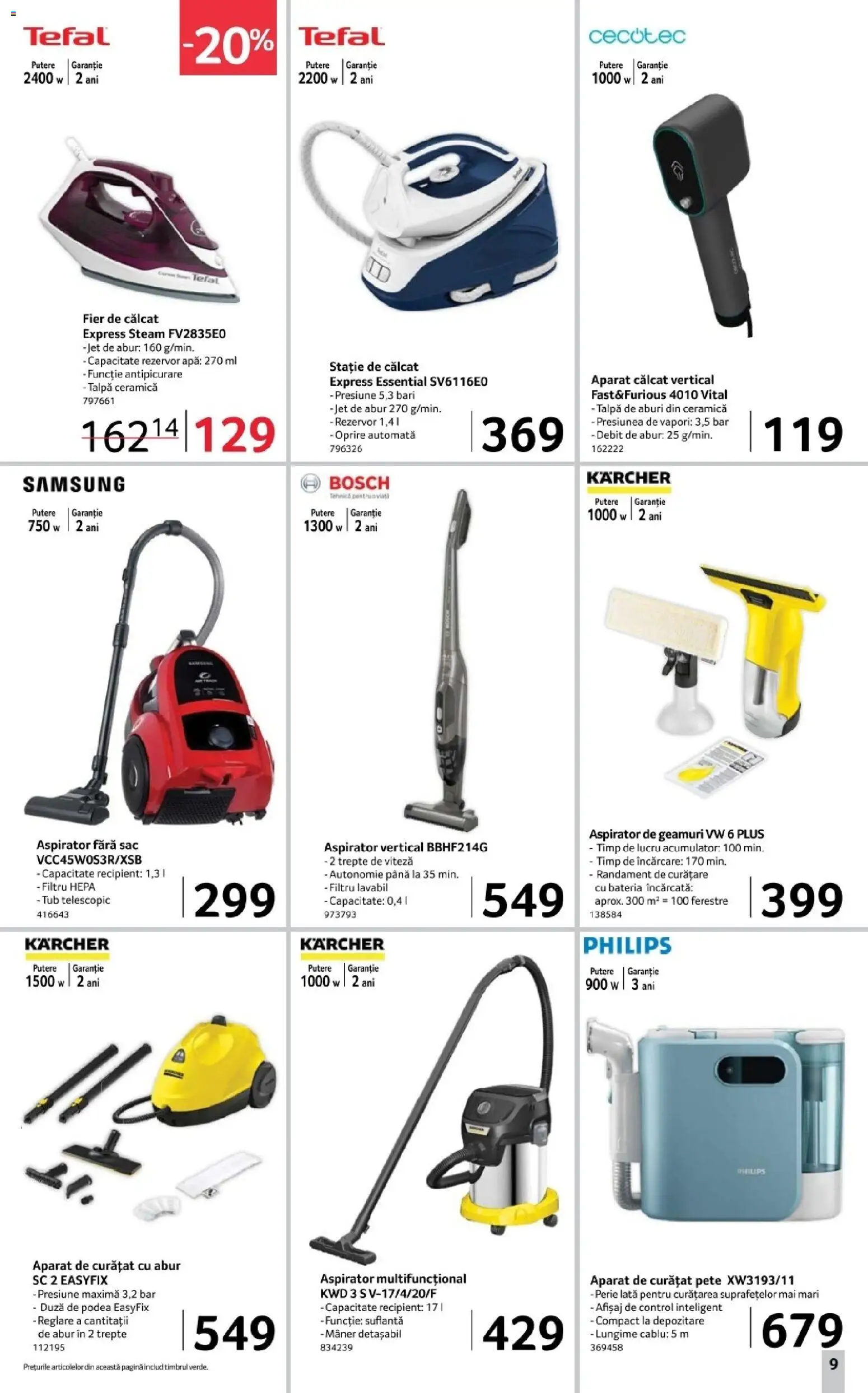 Noul catalog Selgros – valabil de la 31.10.2025 | Pagină: 9 | Produse: Cablu, Suflantă, Perie, Apă