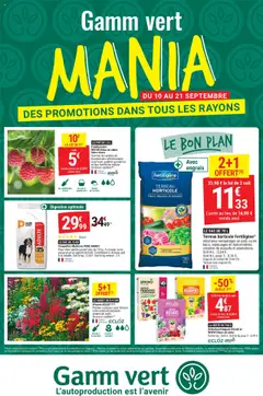 Gamm vert - Prévisualisation de Gamm vert catalogue Mania valide à partir de 10.09.2025