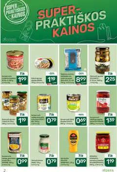 NORFA leidinys galioja nuo 19.03.2026 | Puslapis: 2 | Prekių: Agurkai, Kukurūzai, Padažas, Žirneliai