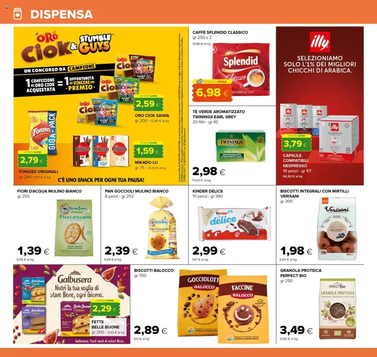 Volantino Oasi del 25.09.2025 | Pagina: 14 | Prodotti: Caffè, Cioccolato, Biscotti, Mirtilli