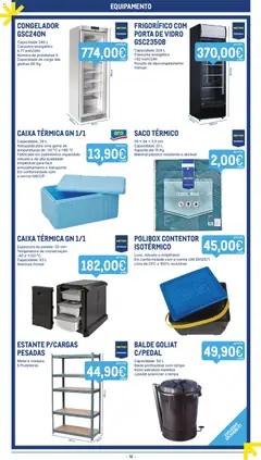 Pré-visualização Makro folheto válido de 13.01.2026 | Página: 16 | Produtos: Porta, Frigorífico, Balde, Caixa térmica