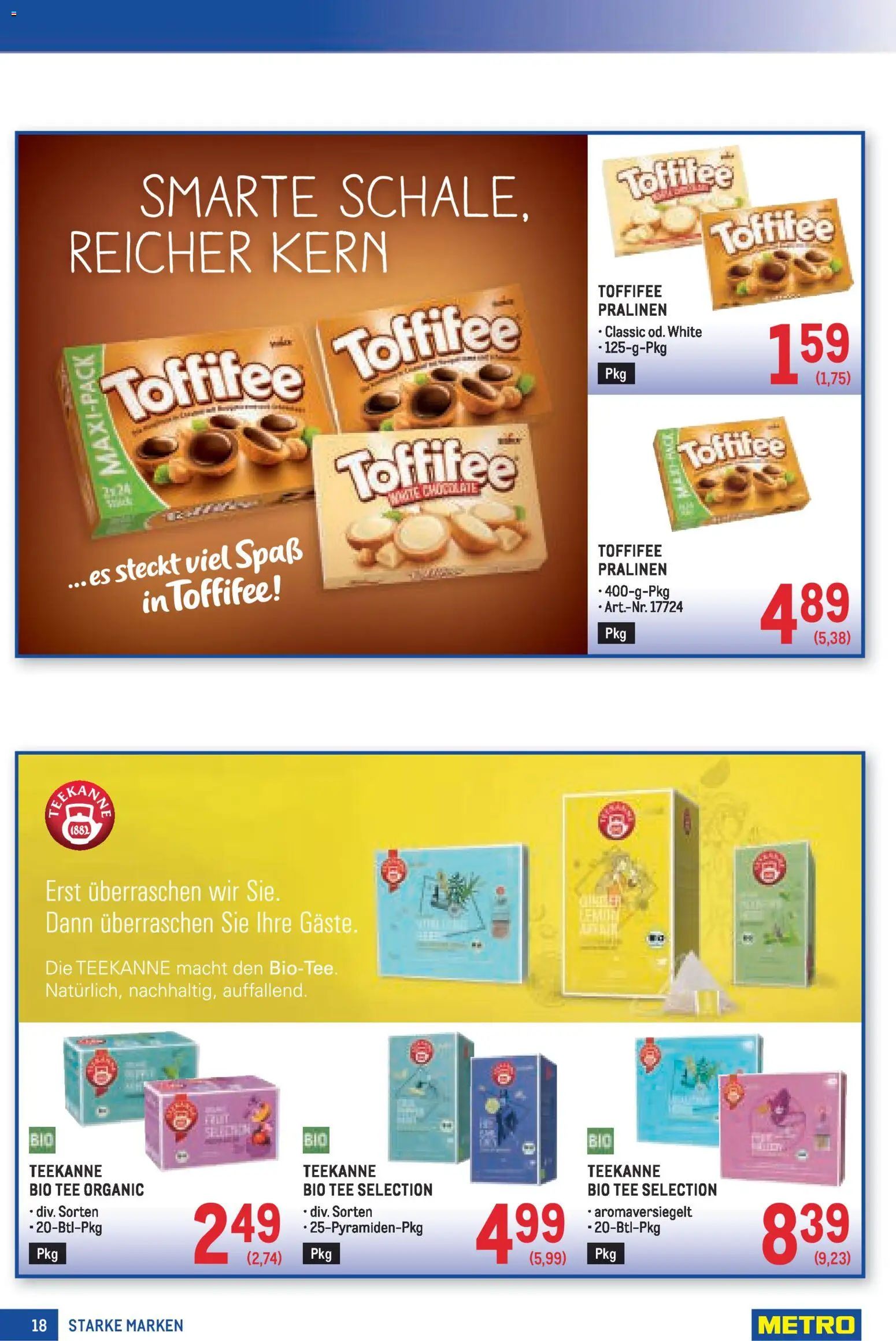 Metro Starke Marken gültig ab 19.02.2026 | Seite: 18 | Produkte: Tee