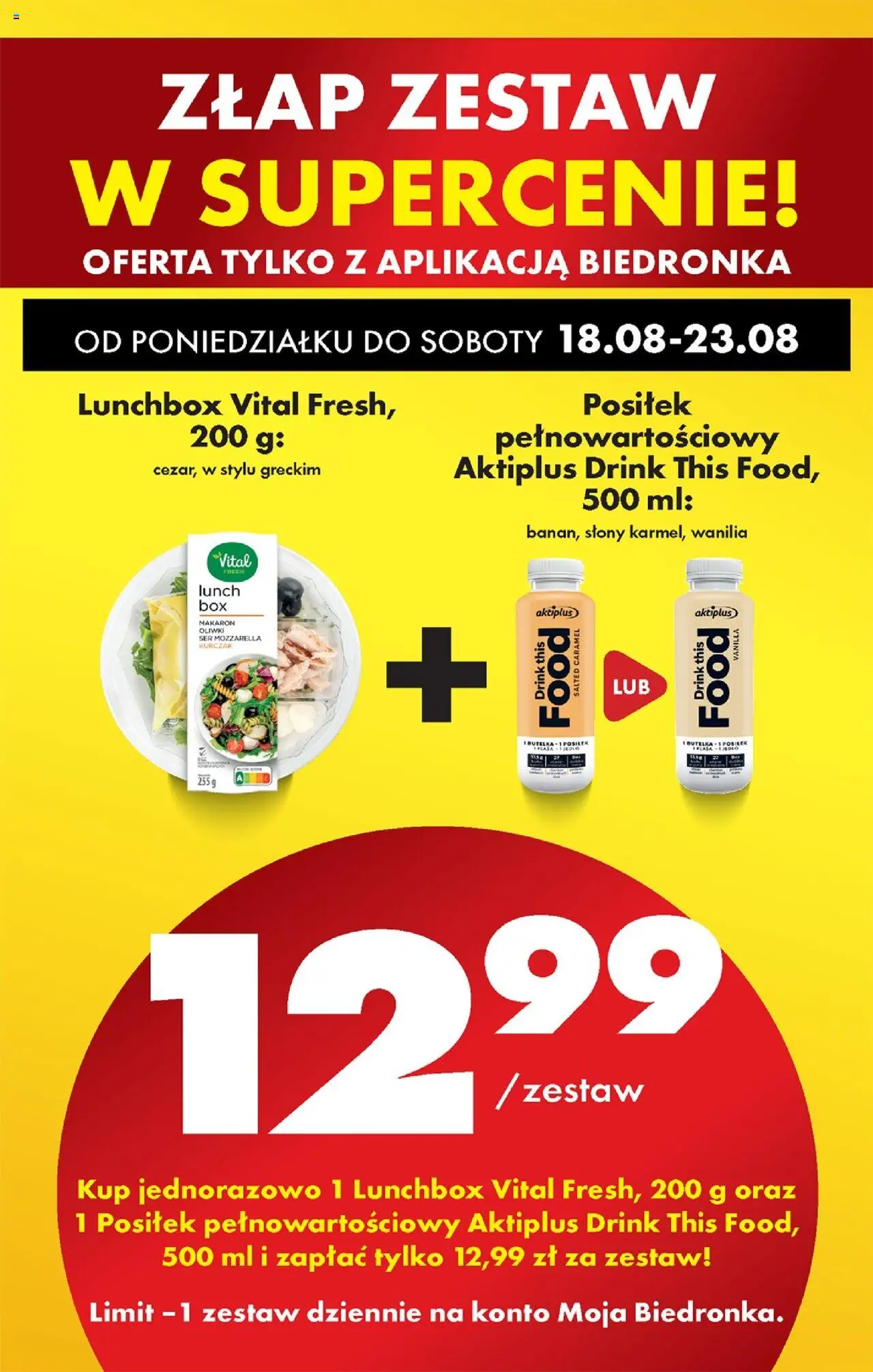 Biedronka gazetka od 18.08.2025 | Strona: 78 | Produkty: Kurczak, Ser, Mozzarella, Makaron