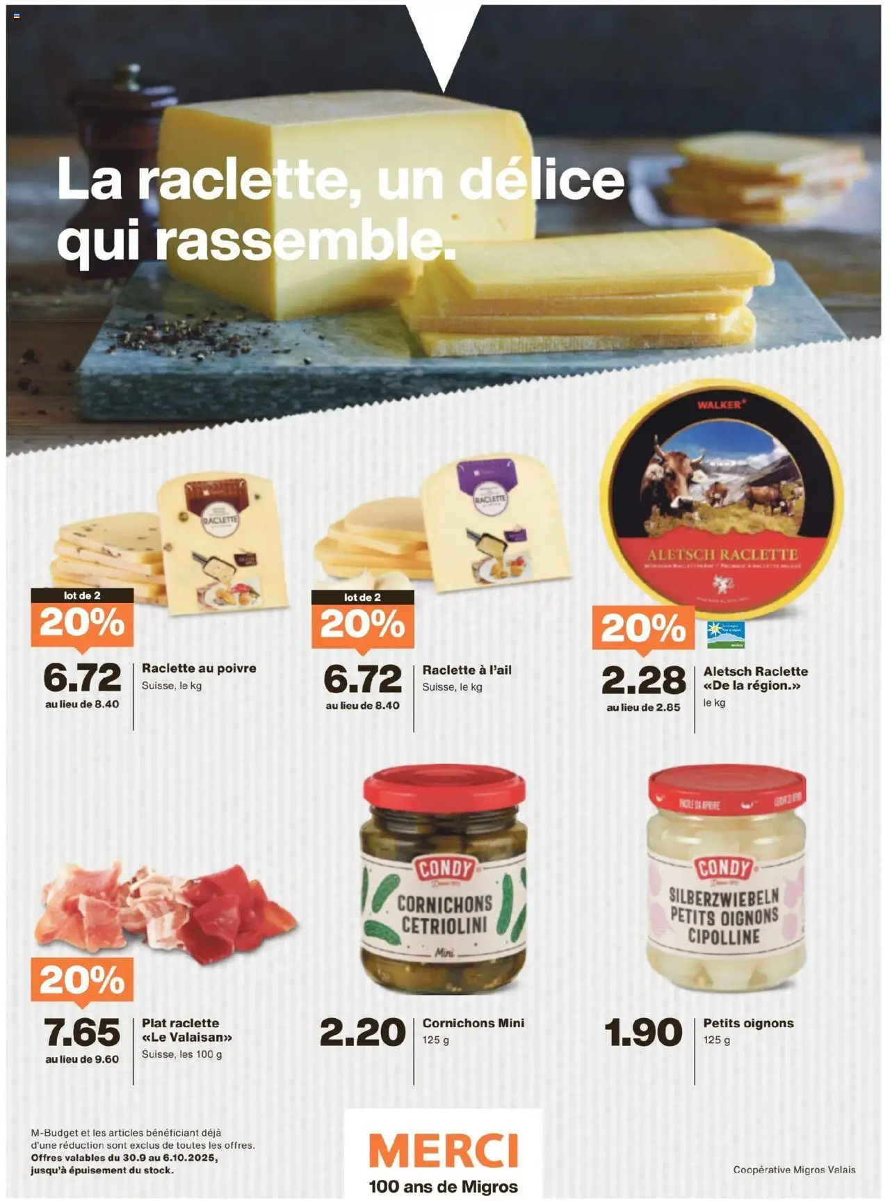 Migros Magazin FR – gültig ab 29.09.2025 | Seite: 36 | Produkte: Raclette