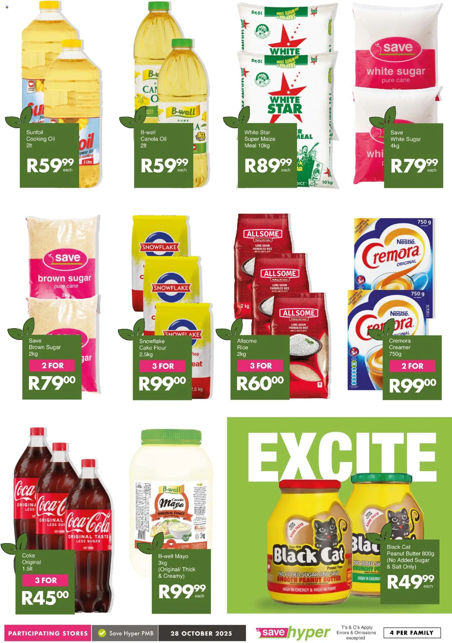 New Save catalogue – valid from 28.10.2025 | Page: 10 | Products: Cake, Flour, Rice, Sugar