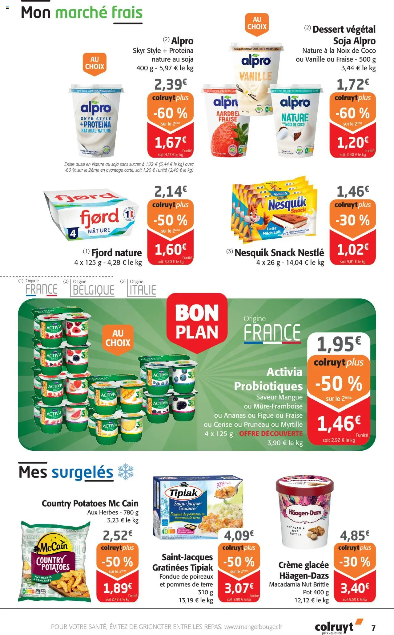 {H1} | Page: 7 | Produits: Figue, Fraise, Noix de coco, Crème