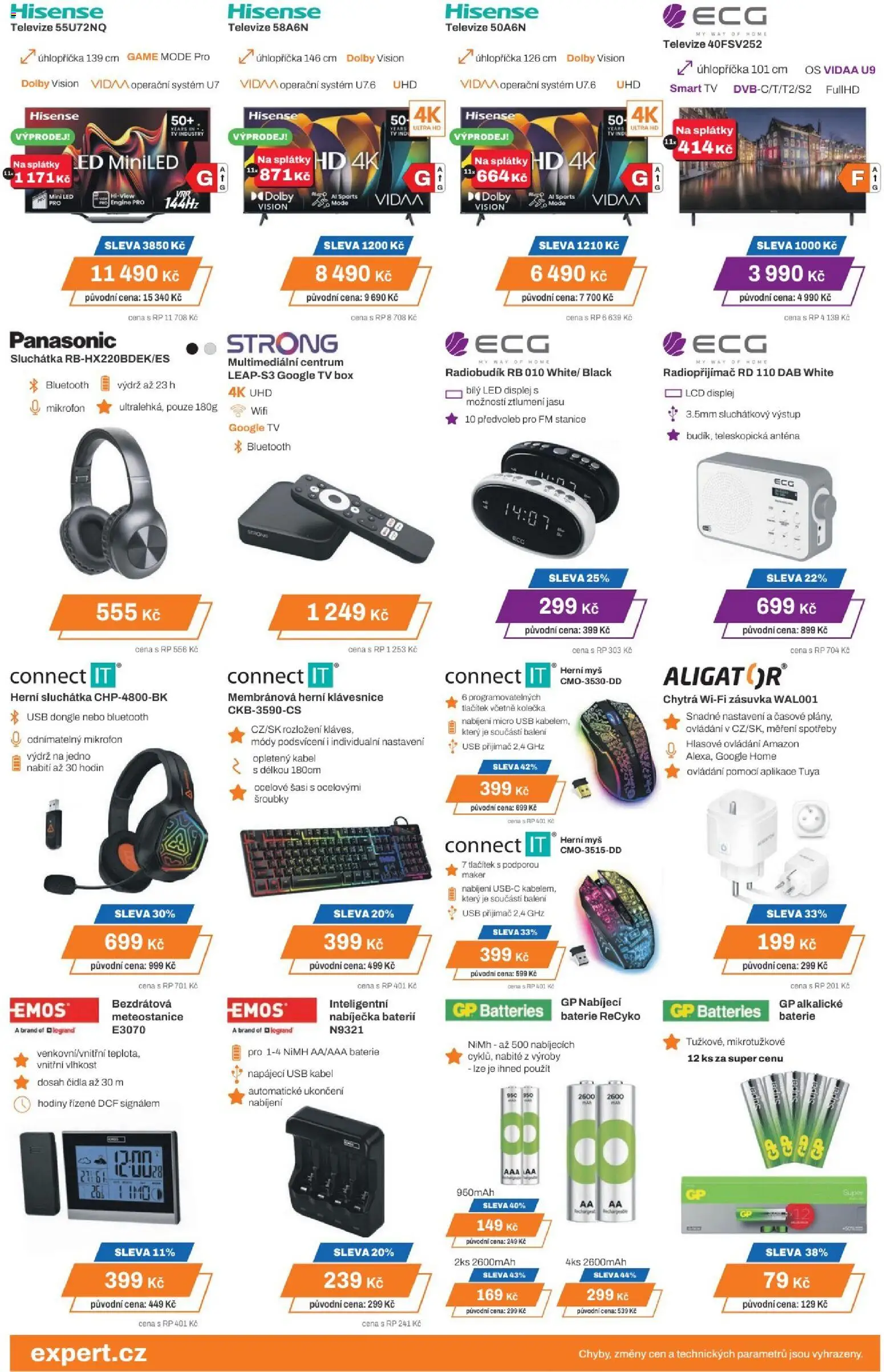 Expert elektro leták od 25.12.2025 | Strana: 4 | Produkty: Hodiny, Klávesnice, Meteostanice, Nabíječka baterií