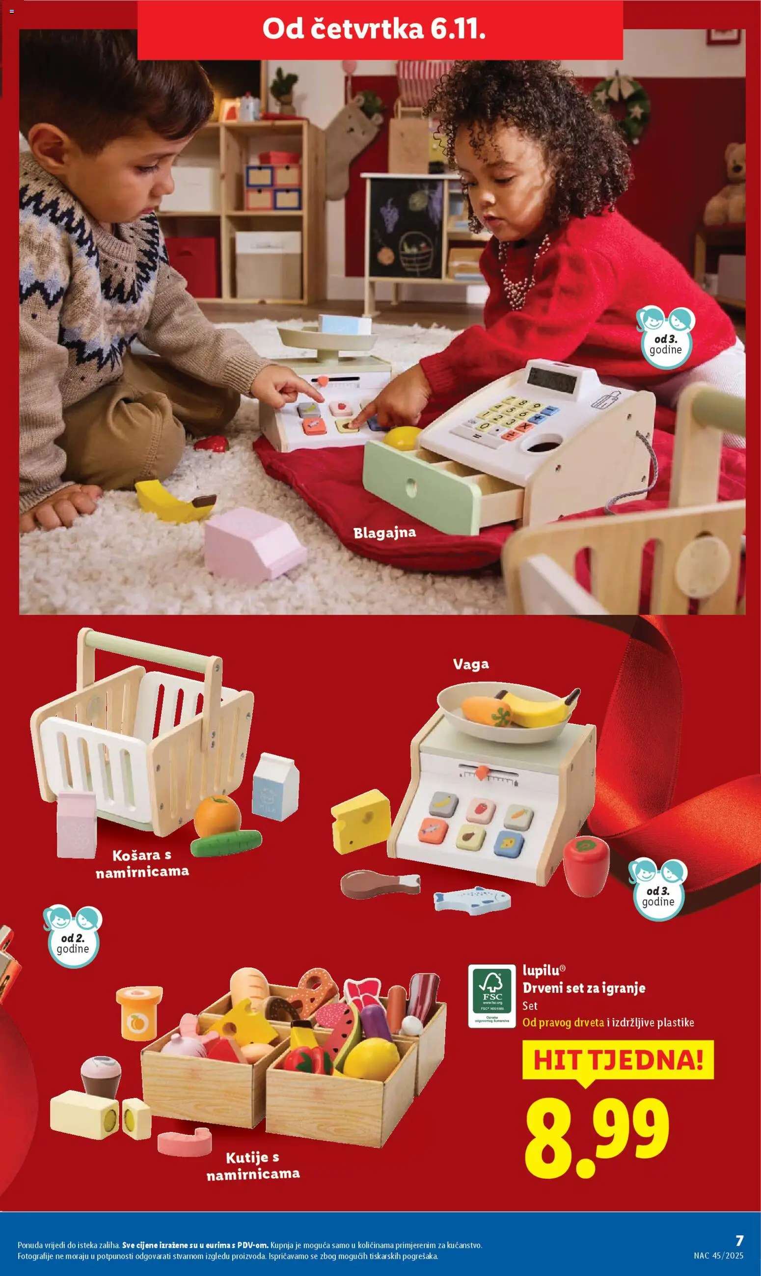 Lidl katalog | vrijedi od 06.11.2025 | Stranica: 7 | Proizvodi: Košara, Vaga