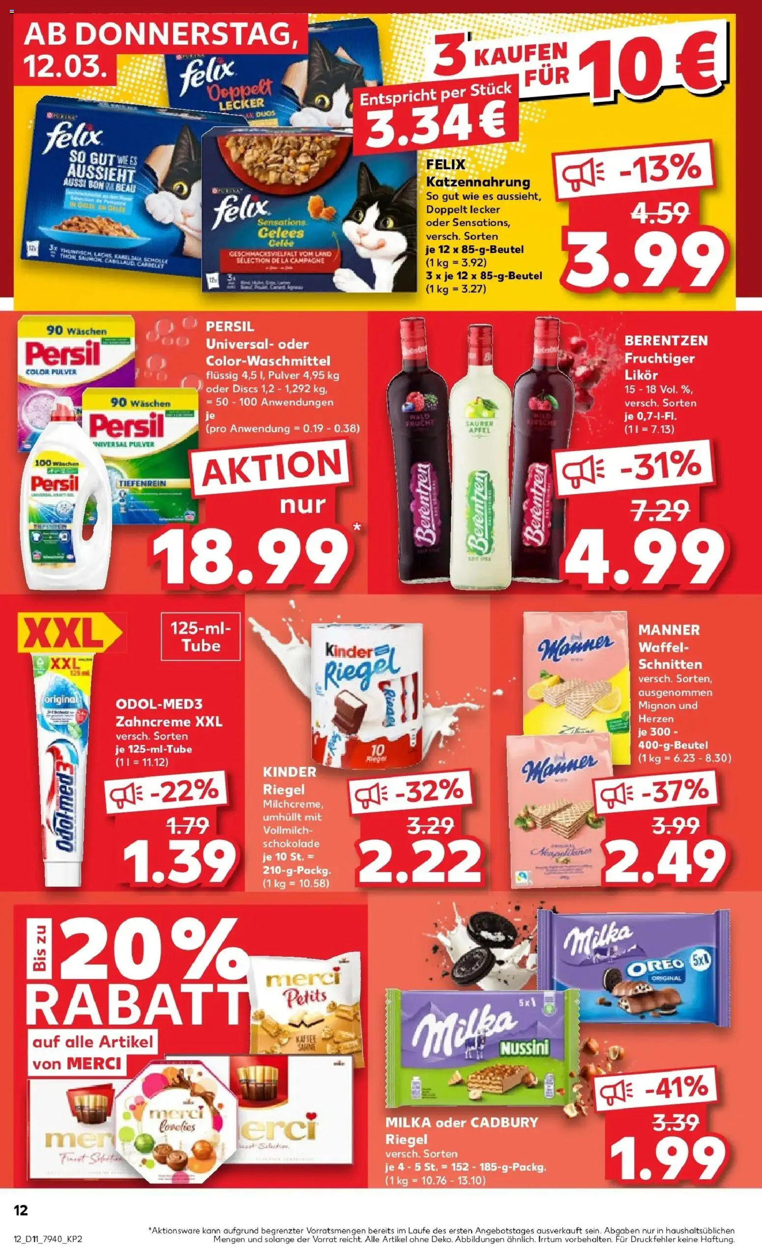 Kaufland Prospekt Mainz	 – gültig ab 09.03.2026 | Seite: 24 | Produkte: Thunfisch, Likör, Milka, Berentzen
