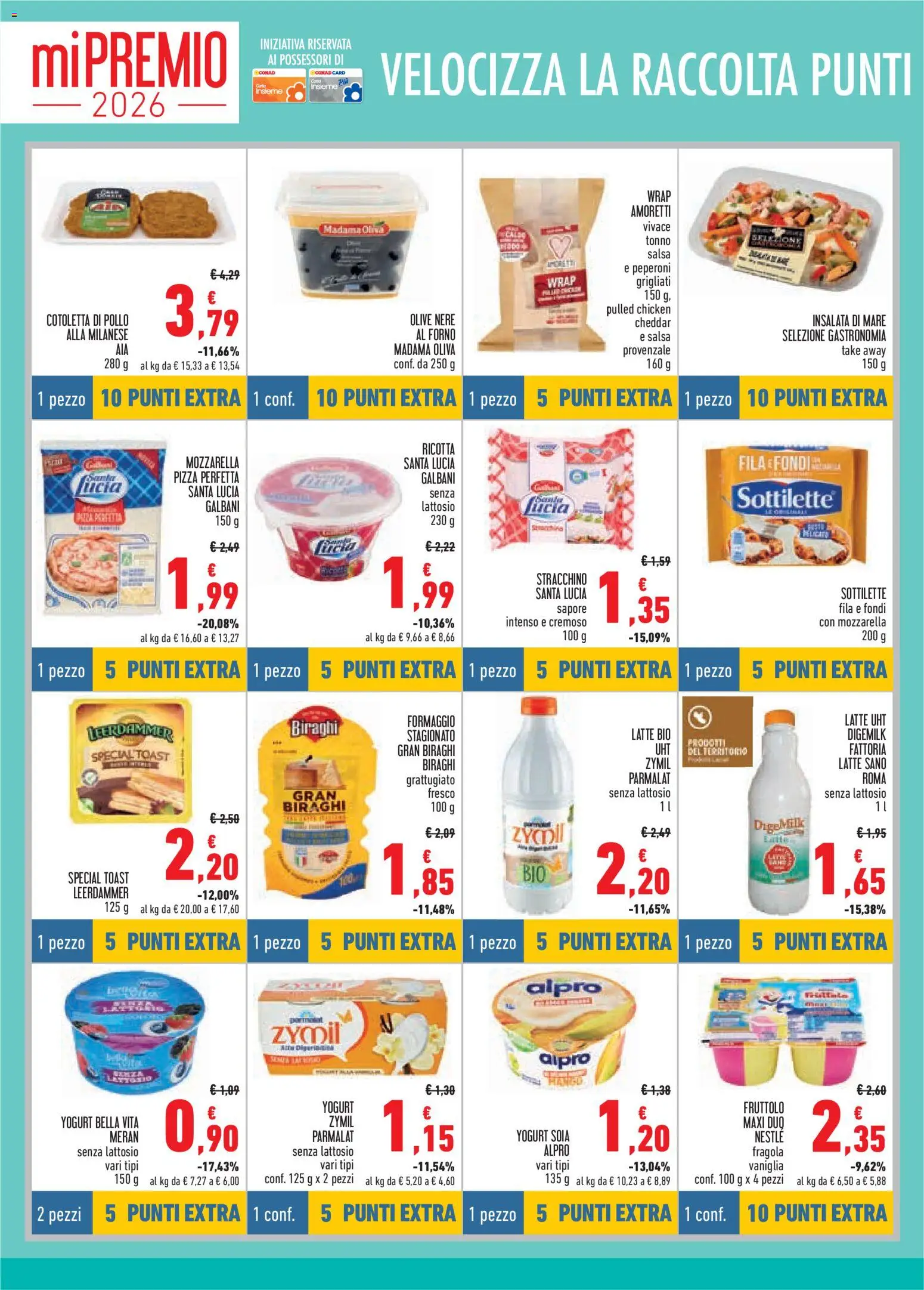 Volantino Conad del 25.03.2026 | Pagina: 4 | Prodotti: Yogurt, Pollo, Salsa, Formaggio
