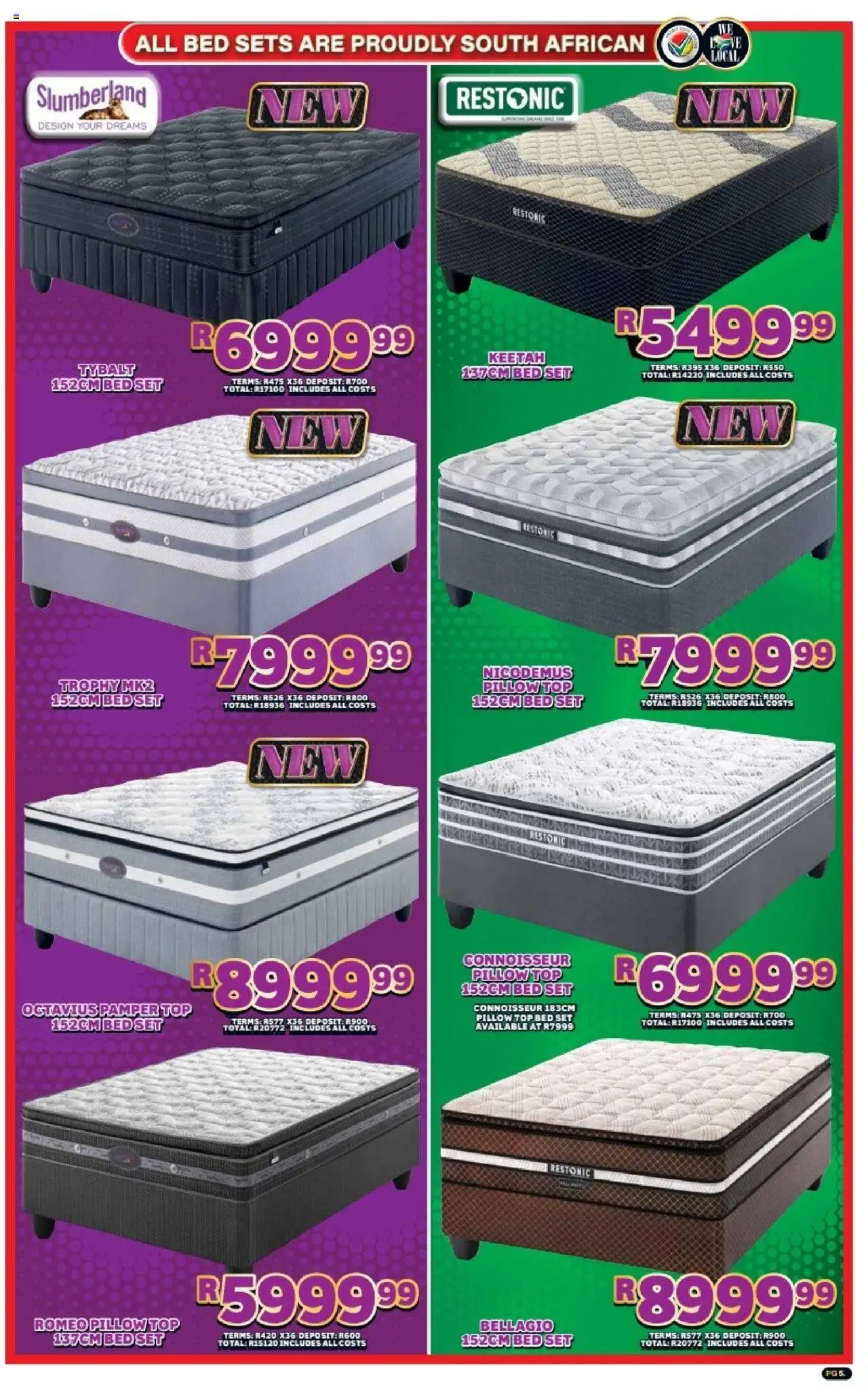 New Lewis Stores catalogue – valid from 01.10.2025 | Page: 5 | Products: Bed, Pillow