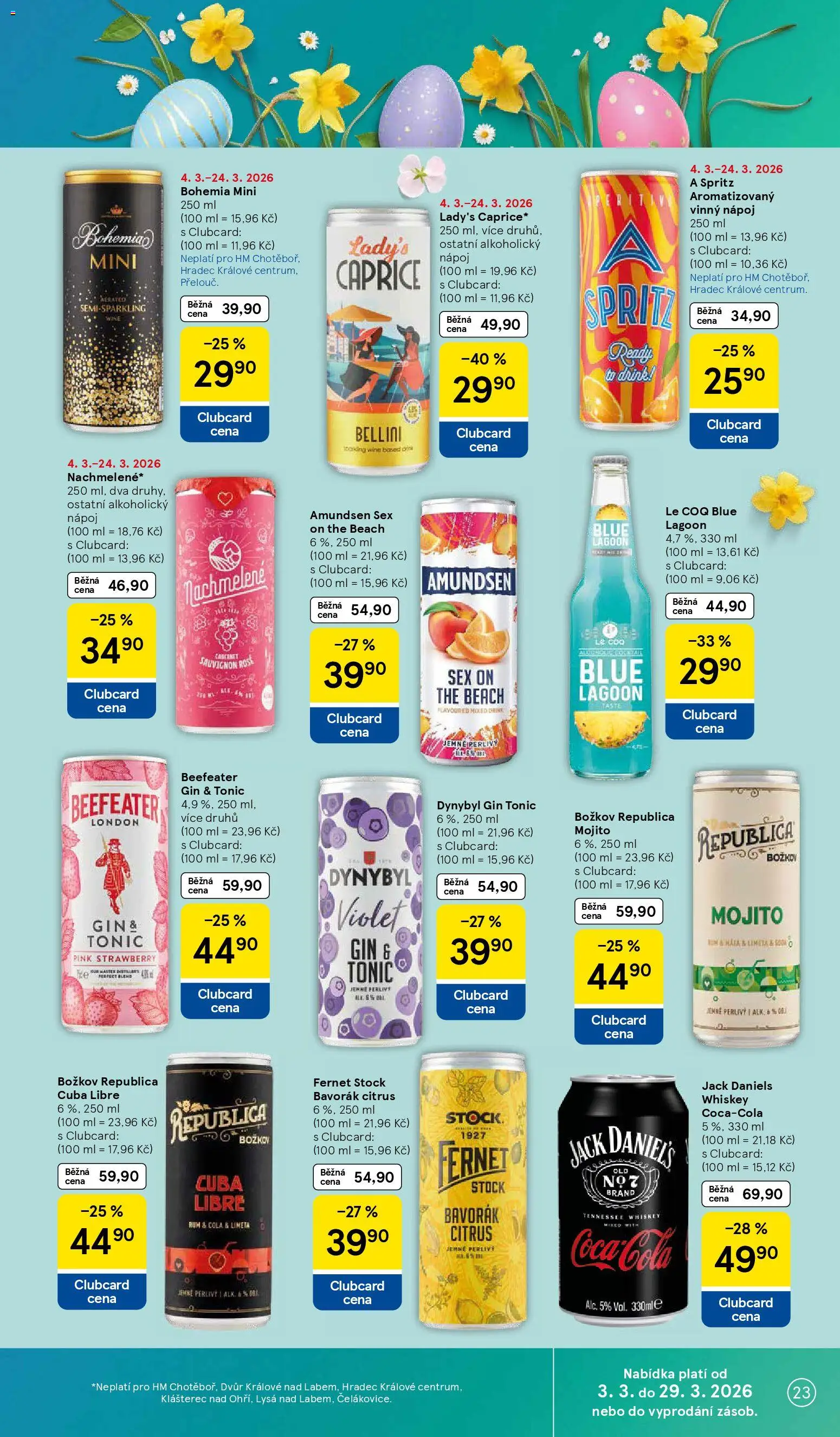 Tesco leták - Hypermarket od 11.03.2026 | Strana: 23 | Produkty: Božkov Republica, Fernet, Božkov, Cola