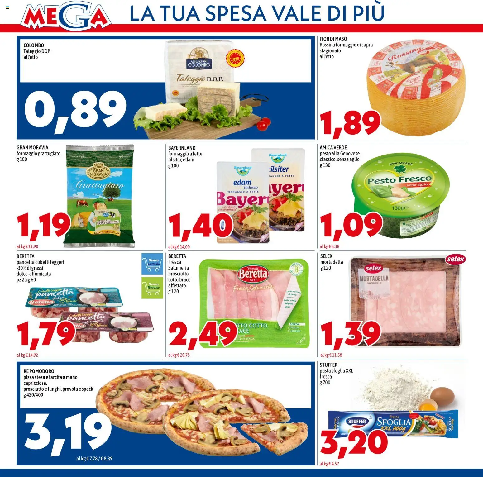 Volantino Mega del 13.11.2025 | Pagina: 4 | Prodotti: Pancetta, Aglio, Pesto, Provola