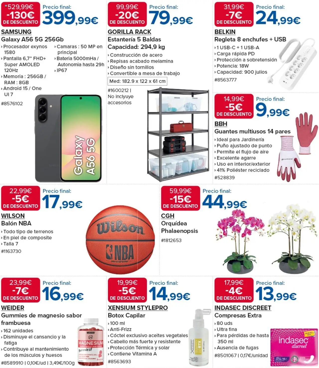 Costco catálogo │ válido desde el 11.09.2025 | Página: 2 | Productos: Guantes, Γλυφιτζούρι, Mesa, Batería