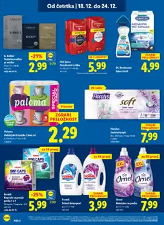 Lidl katalog akcije – veljaven od 18.12.2025 | Stran: 18 | Izdelki: Toaletni papir, Deodorant, Mehcalec za perilo, Detergent