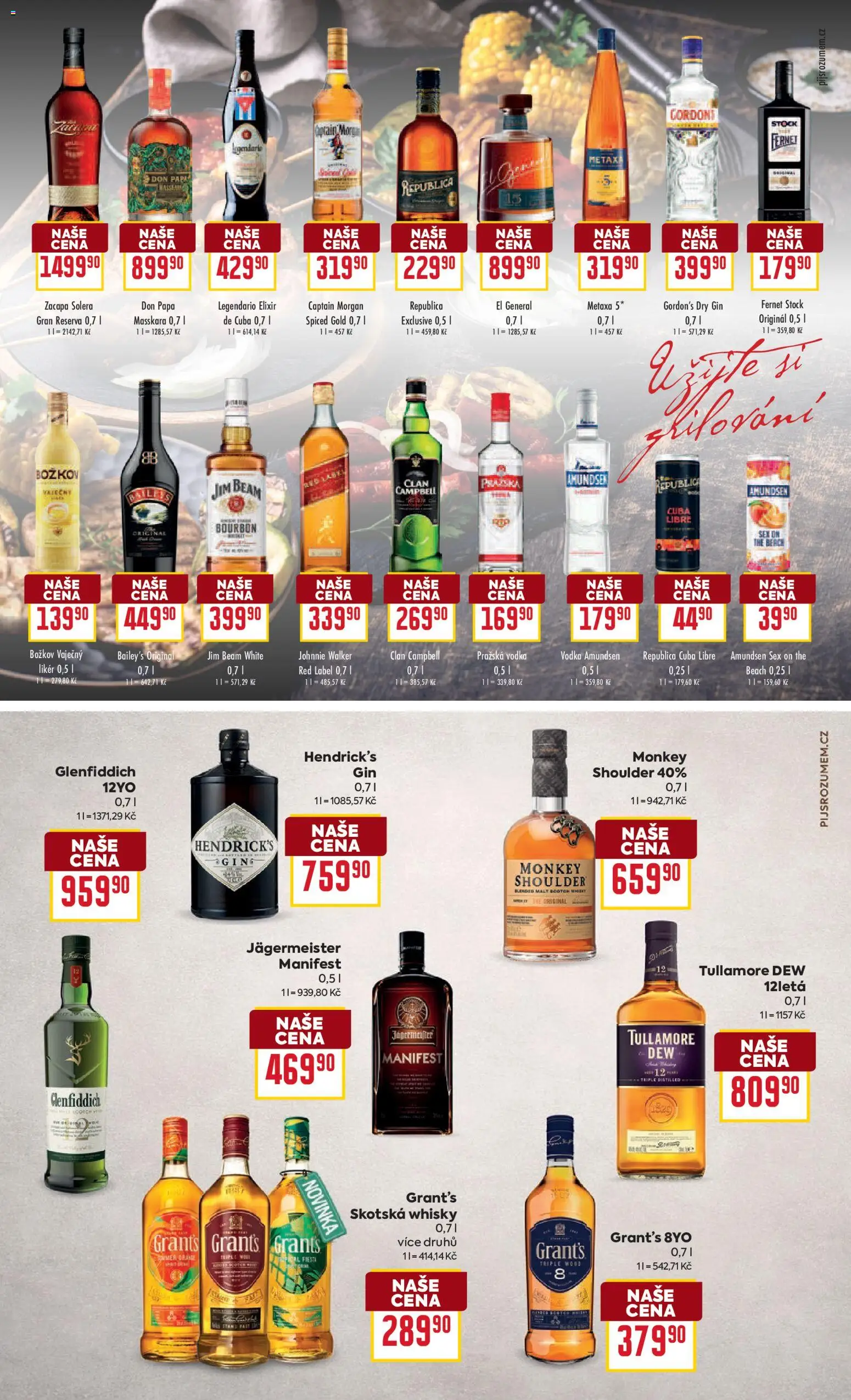 Billa leták - Grilování  od 07.04.2026 | Strana: 25 | Produkty: Morgan, Fernet, Don papa, Zacapa