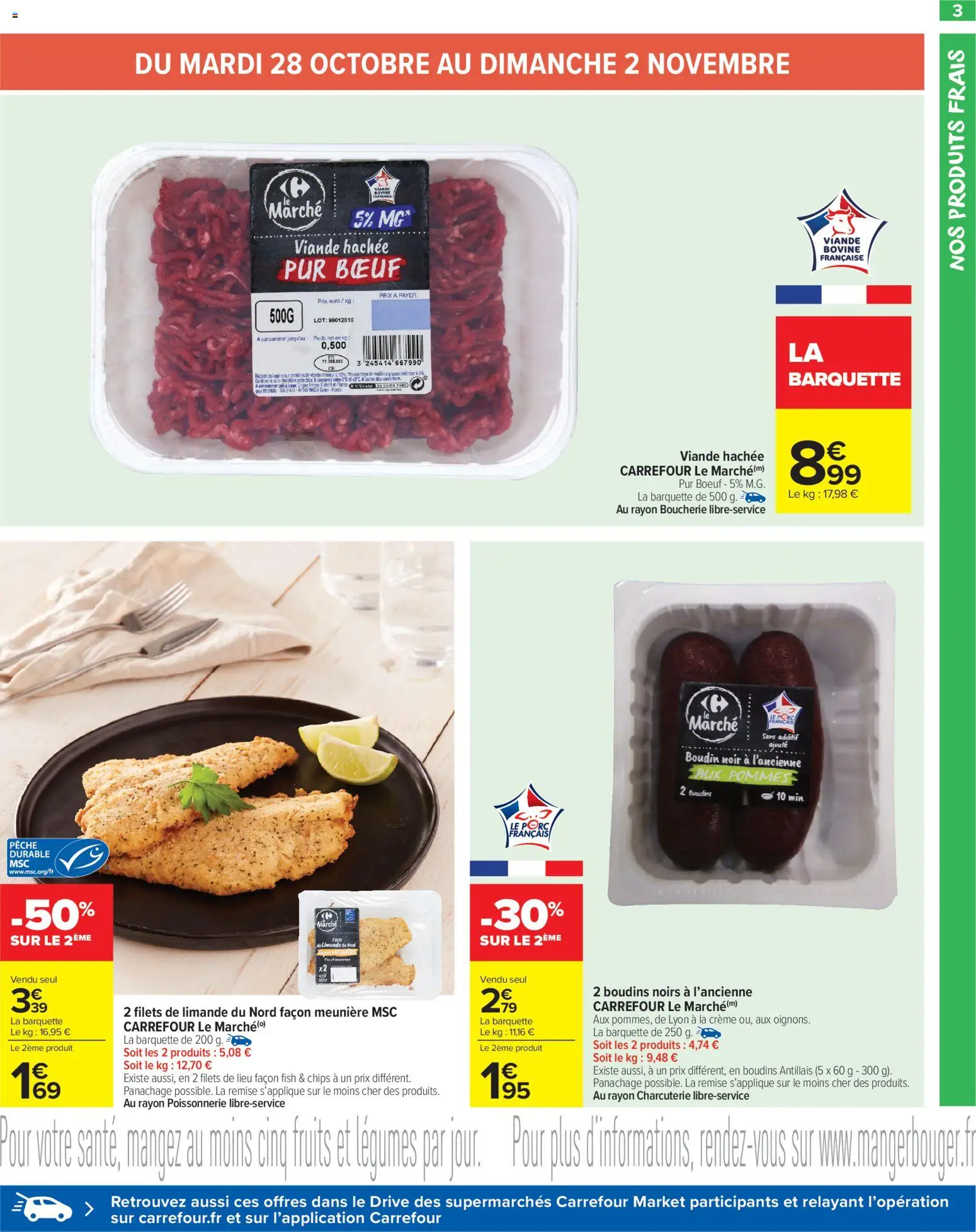 {H1} | Page: 5 | Produits: Poids, Viande, Crème, Viande bovine