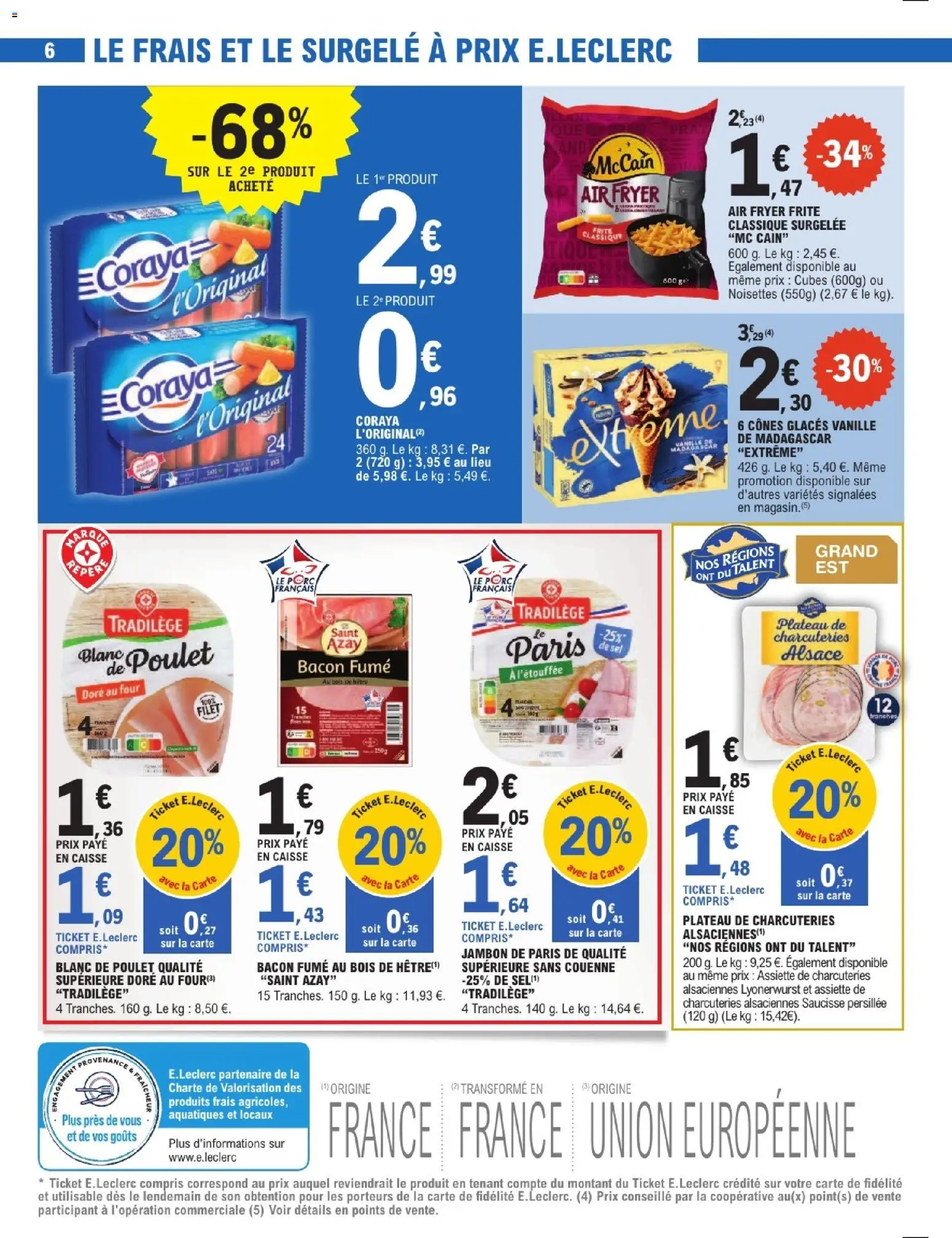 {H1} | Page: 6 | Produits: Glaces, Noisettes, Air fryer, Saucisse