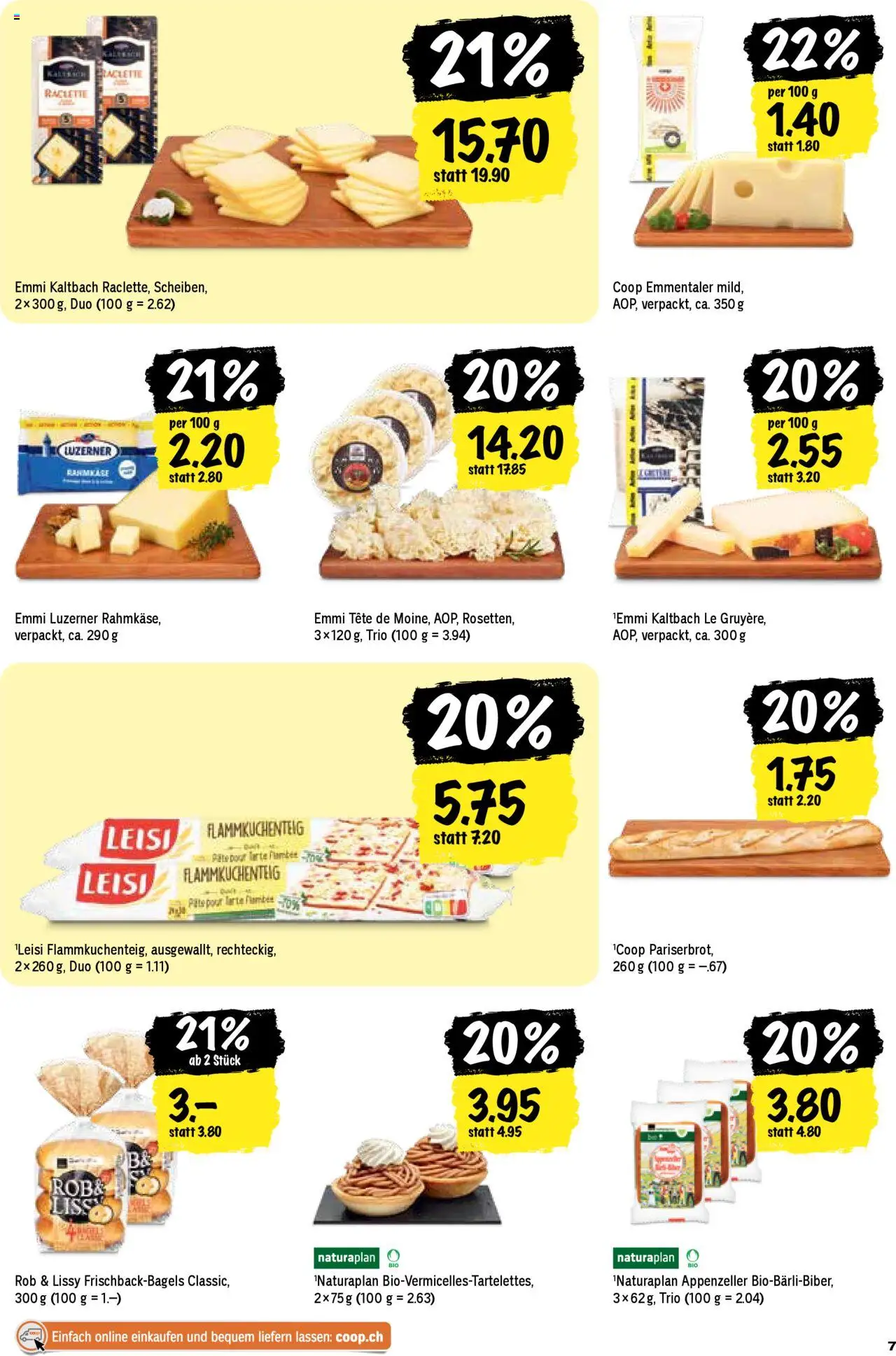 Coop Aktionen – gültig ab 16.10.2025 | Seite: 7 | Produkte: Raclette