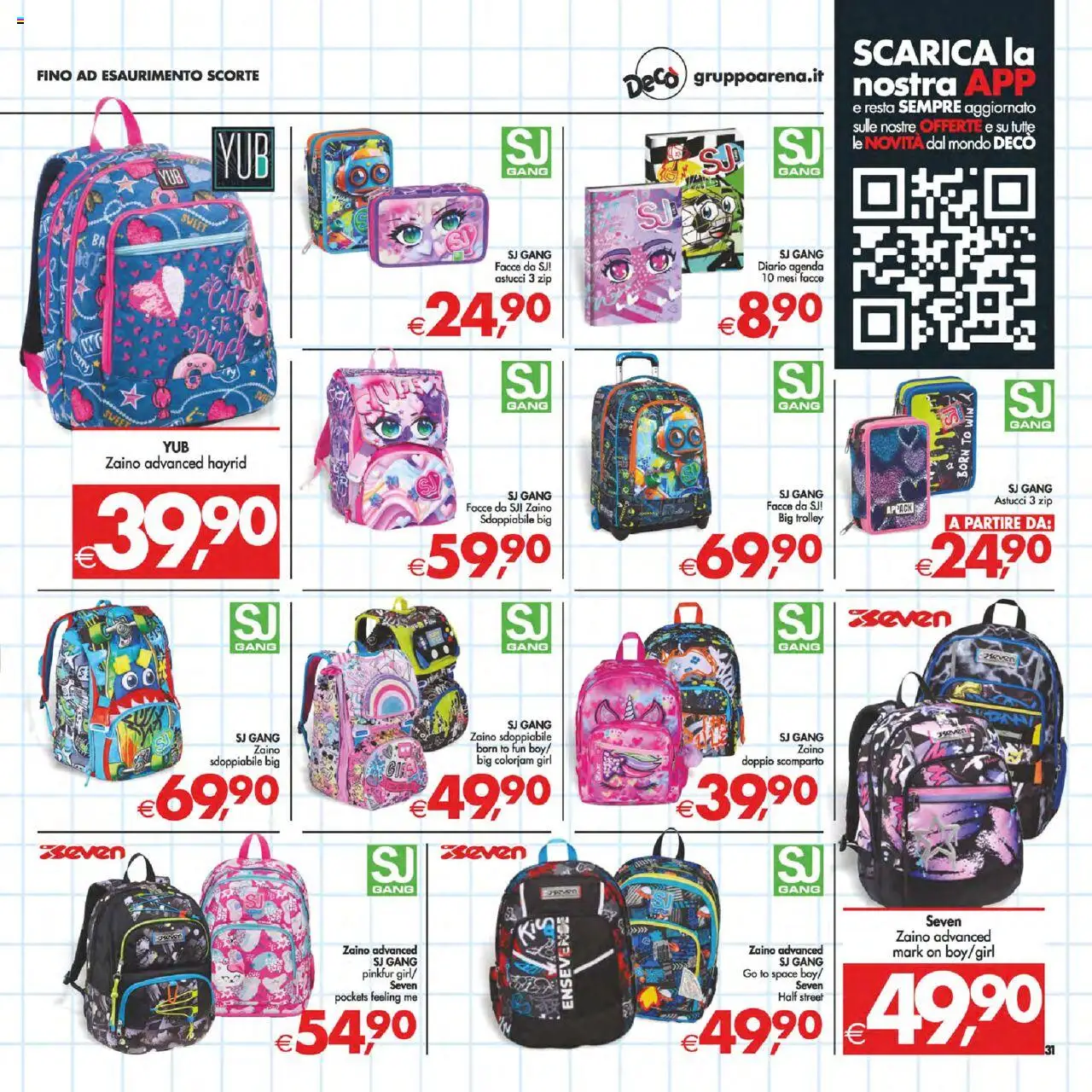 Volantino Decò del 22.08.2025 | Pagina: 31 | Prodotti: Zaino, Trolley