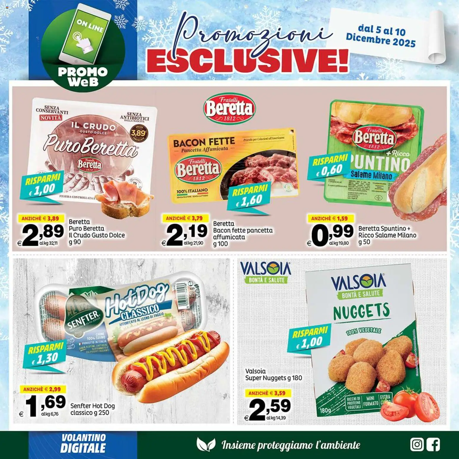 Volantino Elite Supermercati del 05.12.2025 | Pagina: 3 | Prodotti: Cd, Pancetta, Nuggets, Suino