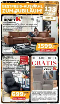 Möbel Kraft Bestpreis-Auswahl zum Jubiläum ab 11.03.2026 gültig