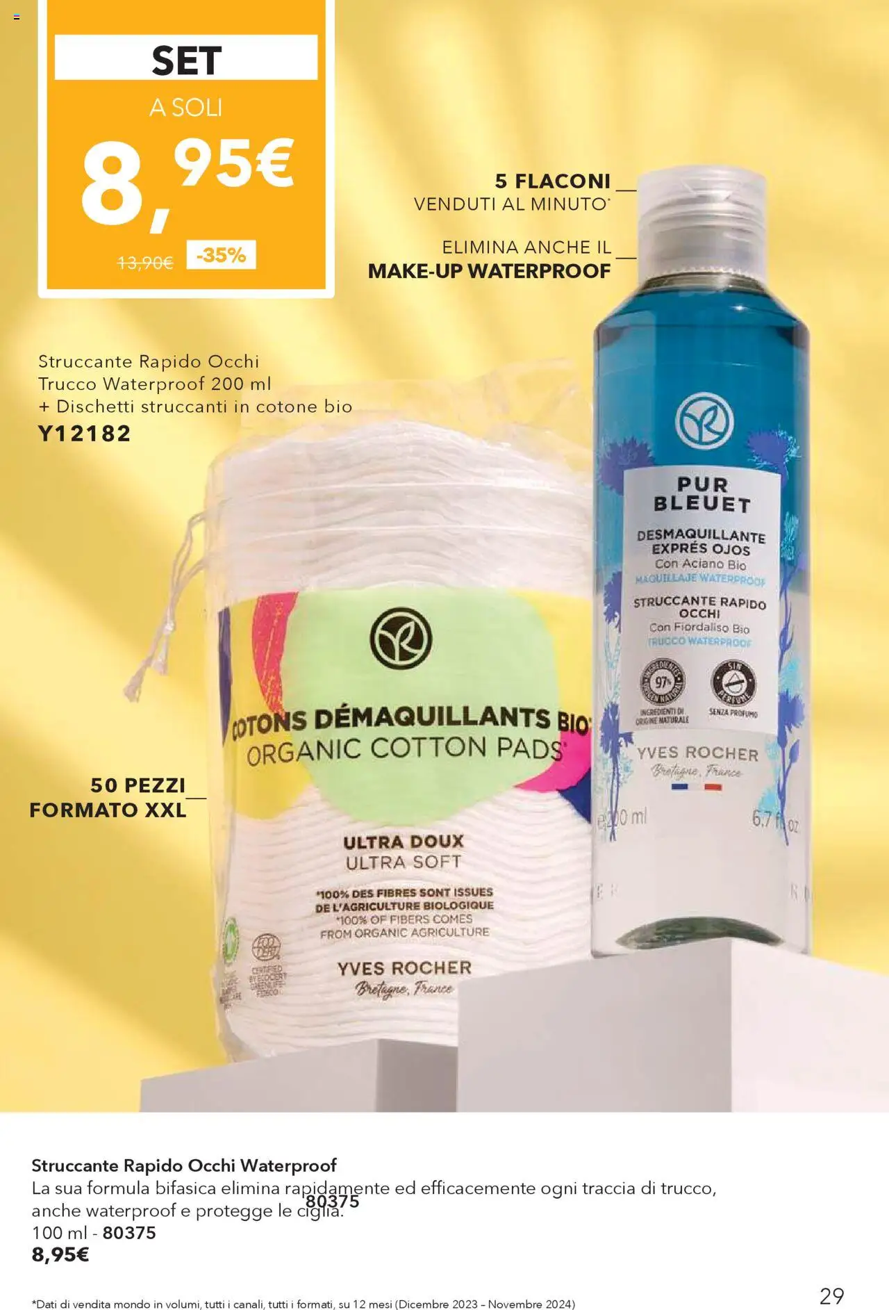 Volantino Yves Rocher del 31.07.2025 | Pagina: 29 | Prodotti: Struccante, Dischetti struccanti, Profumo, Trucco
