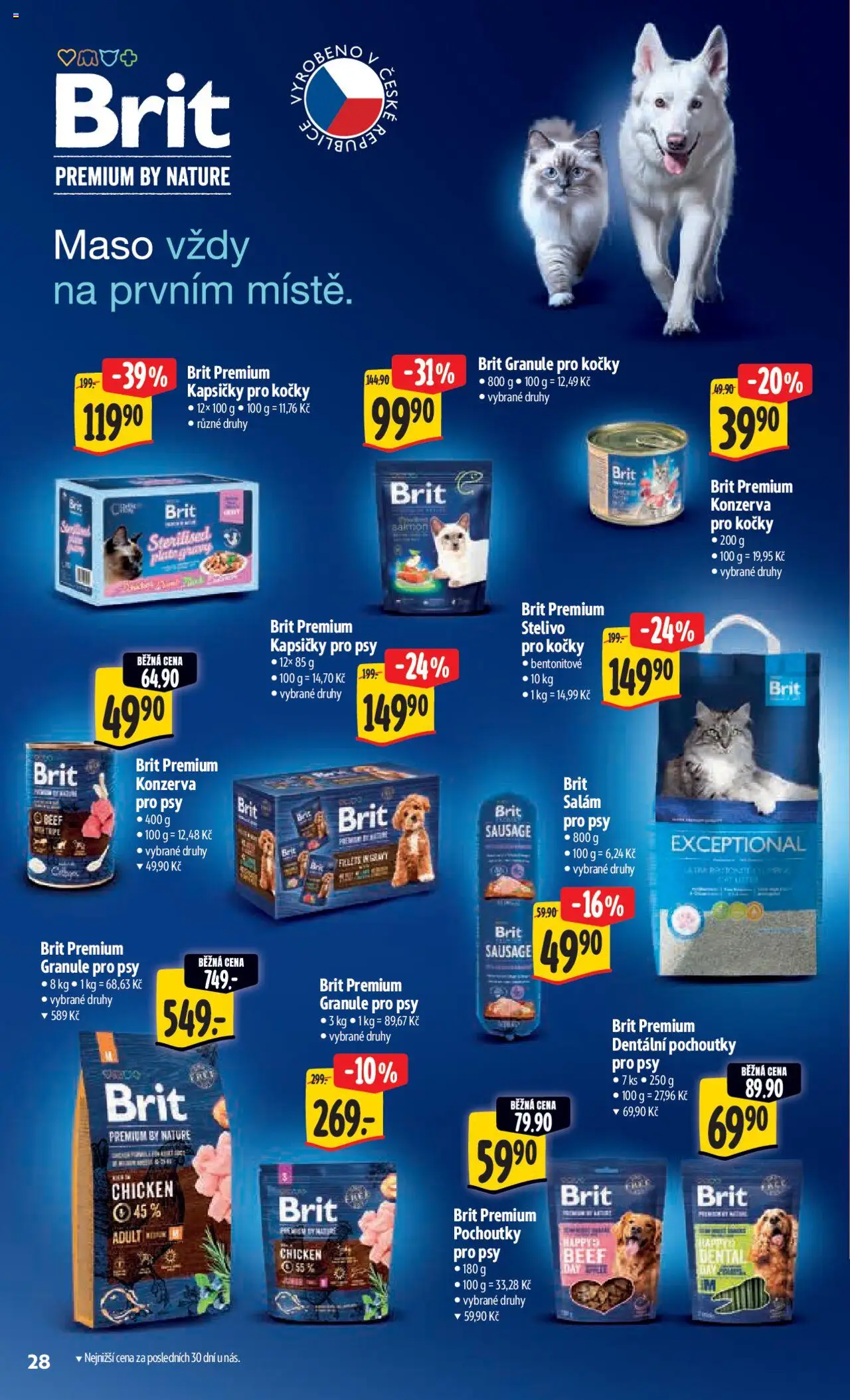 Albert leták - Hypermarket od 17.09.2025 | Strana: 36 | Produkty: Salám, Granule pro psy, Granule pro kočky, Maso