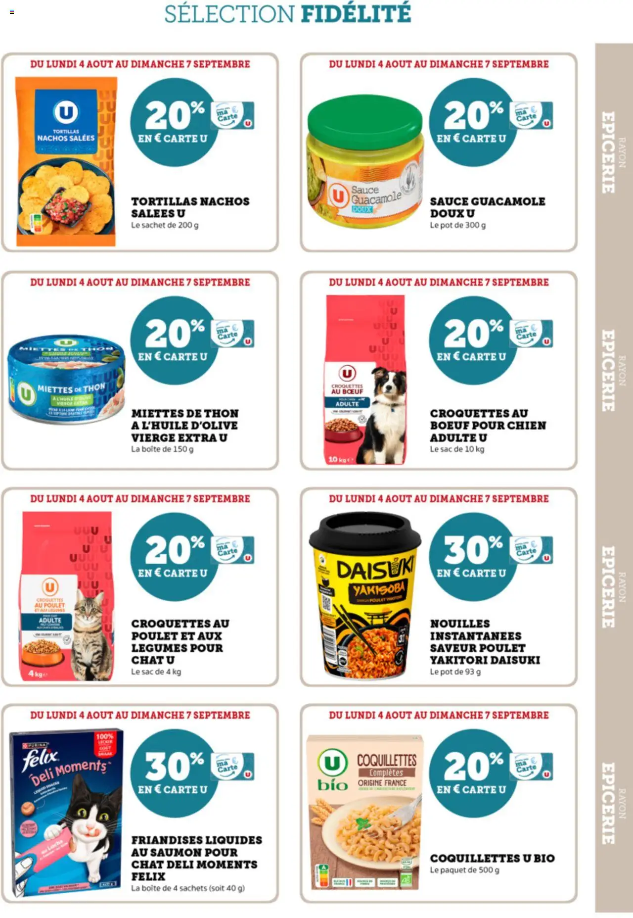  | Page: 19 | Produits: Sac, Guacamole, Thon, Nouilles