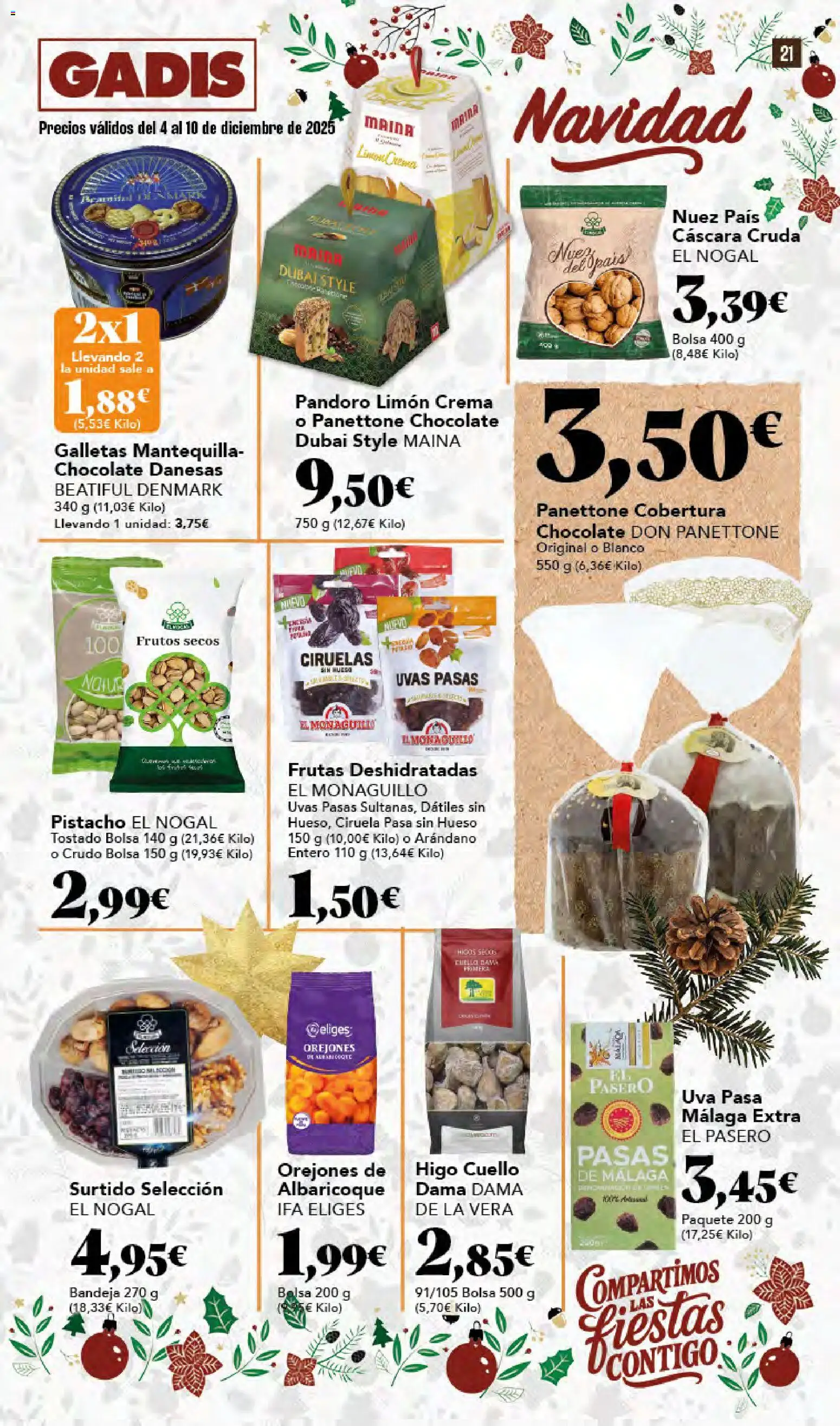 Gadis - folleto │ válido desde el 04.12.2025 | Página: 21 | Productos: Chocolate, Frutos secos, Crema, Αποφλοιωτής σκόρδου