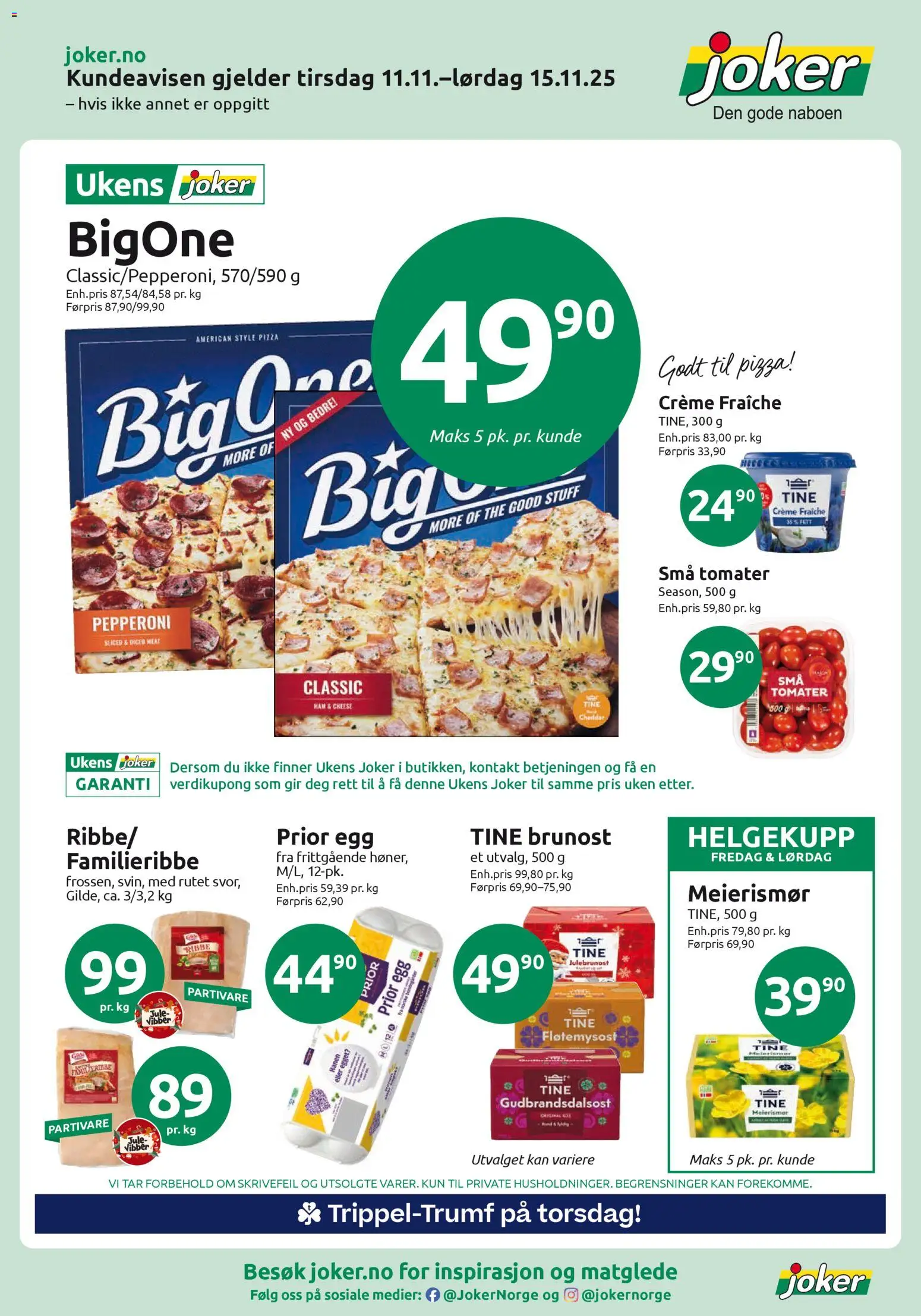 {H1} | Side: 1 | Produkter: Egg, Pizza, Tomater, Crème Fraîche