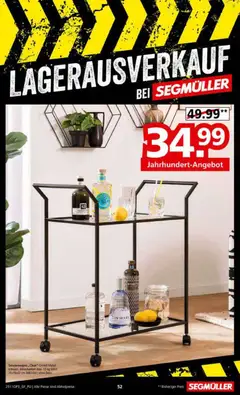 Segmüller Lagerausverkauf bei Segmüller ab 22.11.2025 gültig | Seite: 52 | Produkte: Servierwagen, Gin