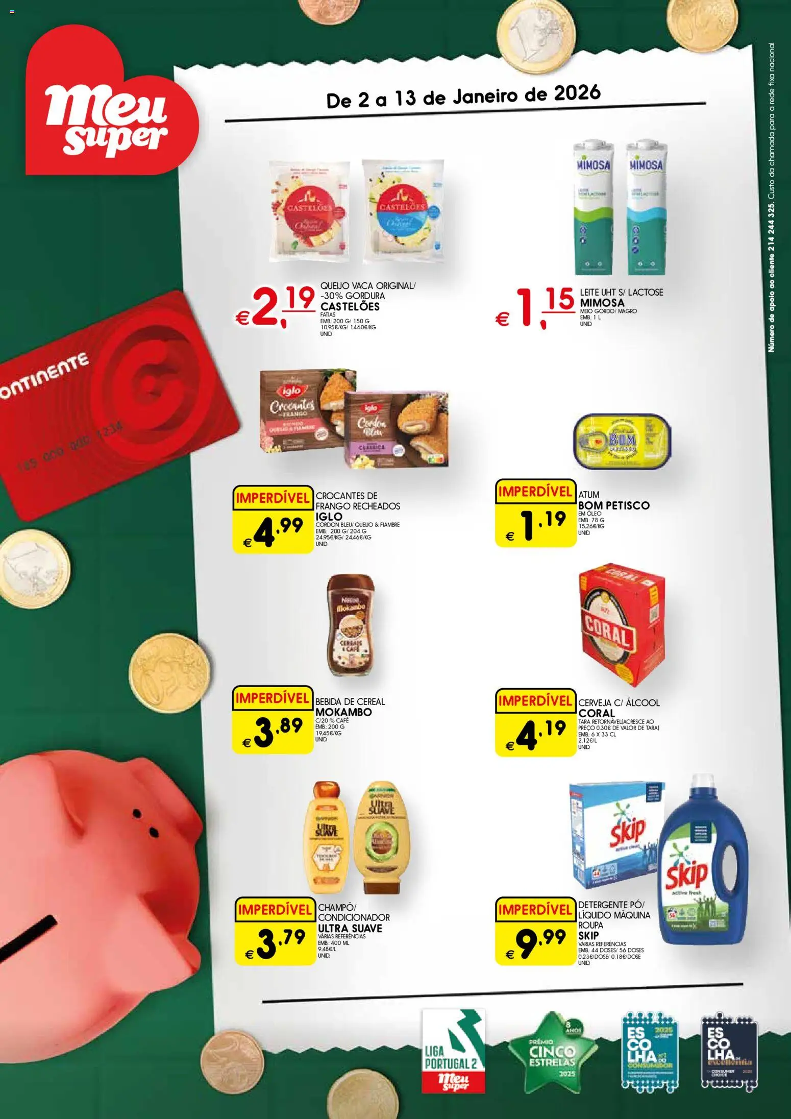 Meu Super folheto Madeira │ válido de 02.01.2026 | Página: 1 | Produtos: Frango, Condicionador, Cerveja, Cereais