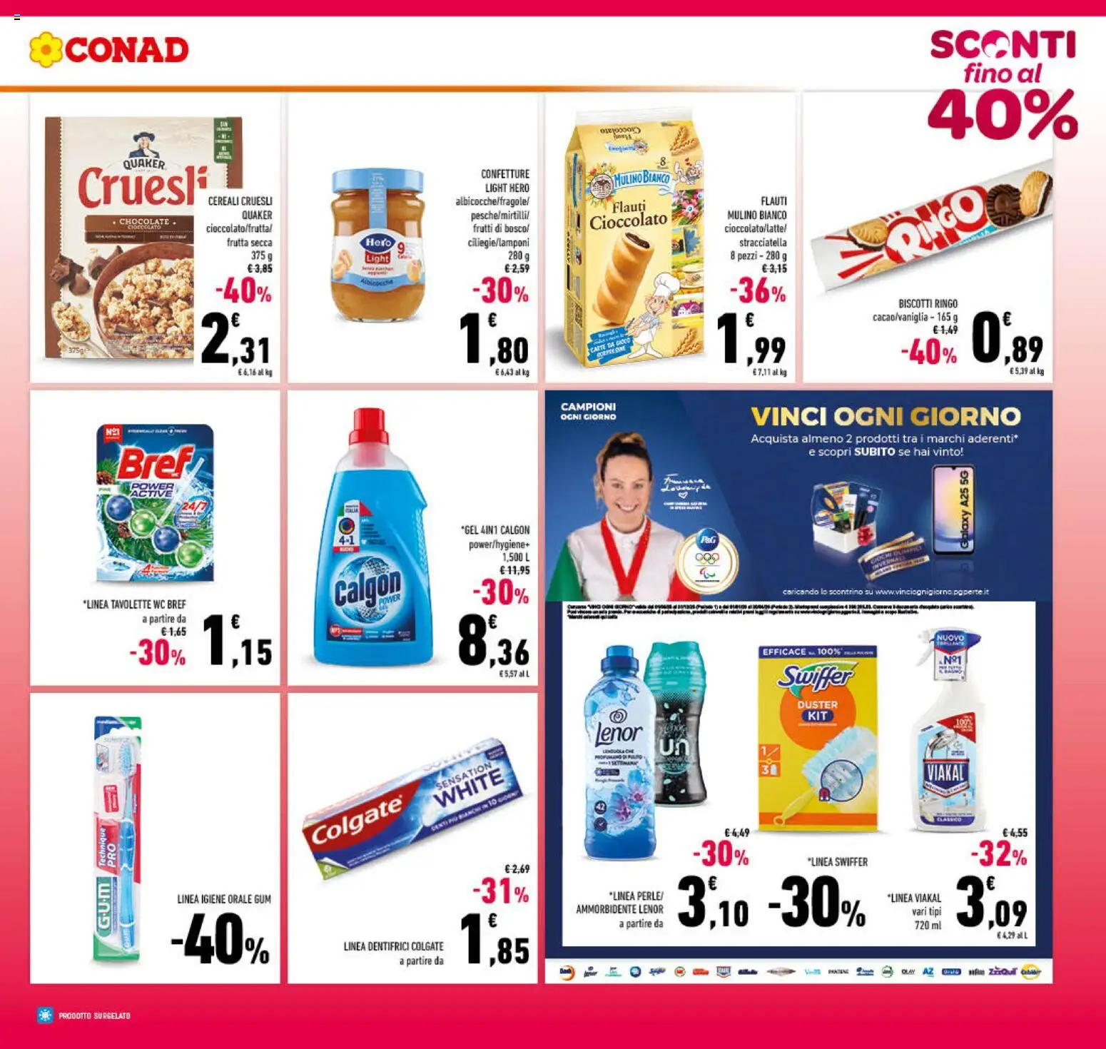 Volantino Conad del 01.12.2025 | Pagina: 5 | Prodotti: Cioccolato, Ammorbidente, Cereali, Biscotti