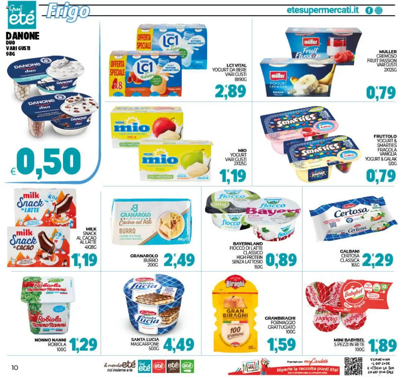 Volantino Eté del 25.07.2025 | Pagina: 10 | Prodotti: Yogurt, Tè, Cacao, Mascarpone