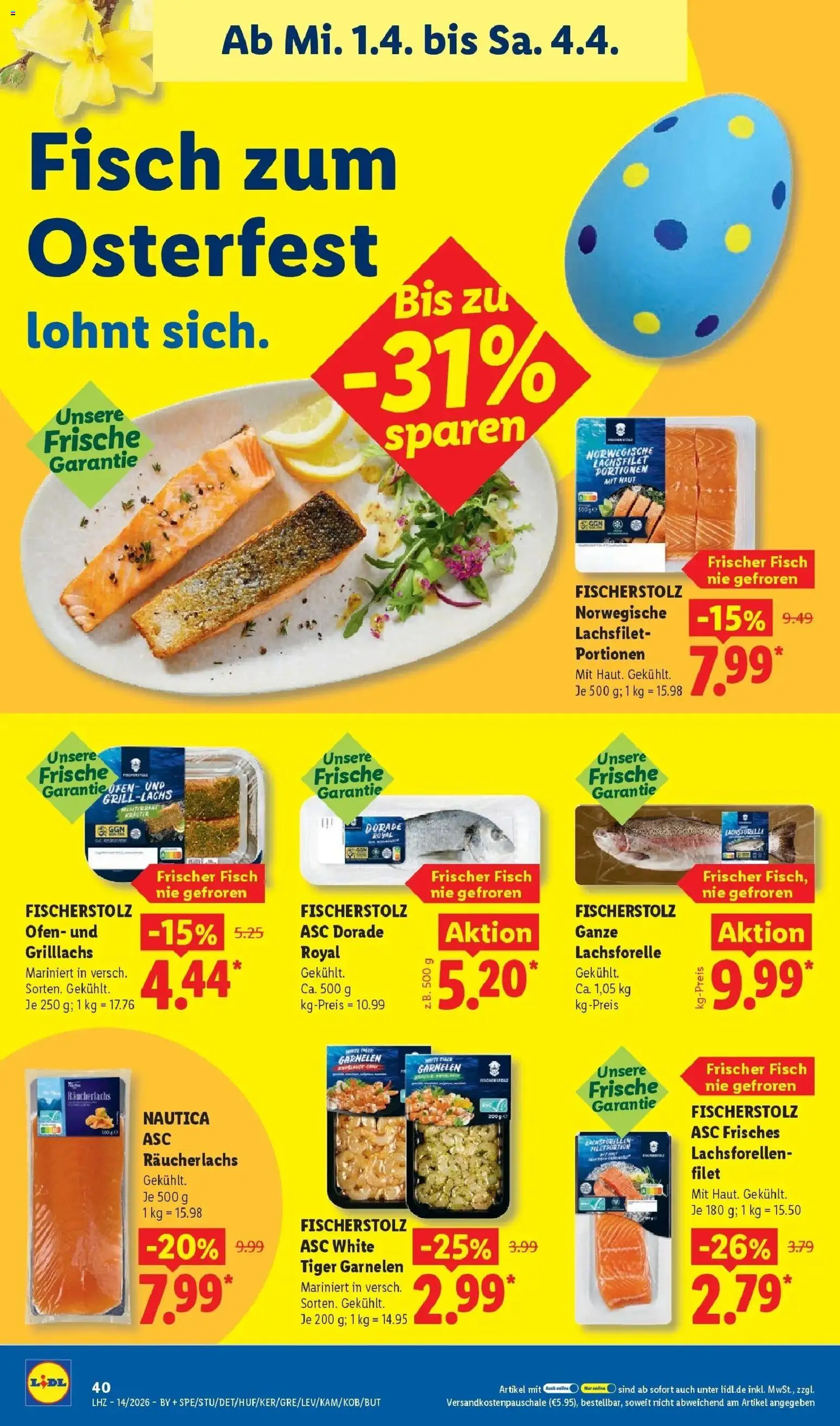 Lidl Prospekt Rheinbrohl – gültig ab 30.03.2026 | Seite: 64 | Produkte: Ofen, Garnelen, Fisch, Räucherlachs