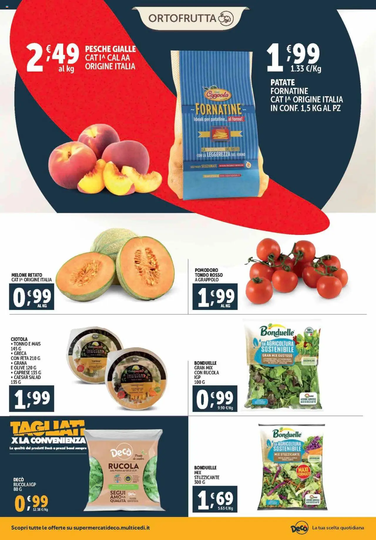 Volantino Decò del 21.08.2025 | Pagina: 4 | Prodotti: Pomodoro, Olive, Melone, Ciotola