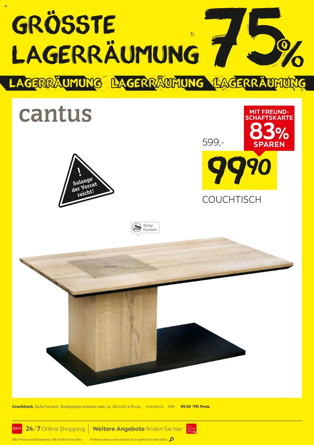 XXXL Lutz Prospekt 	 - gültig ab dem 25.08.2025 | Seite: 4 | Produkte: Couchtisch