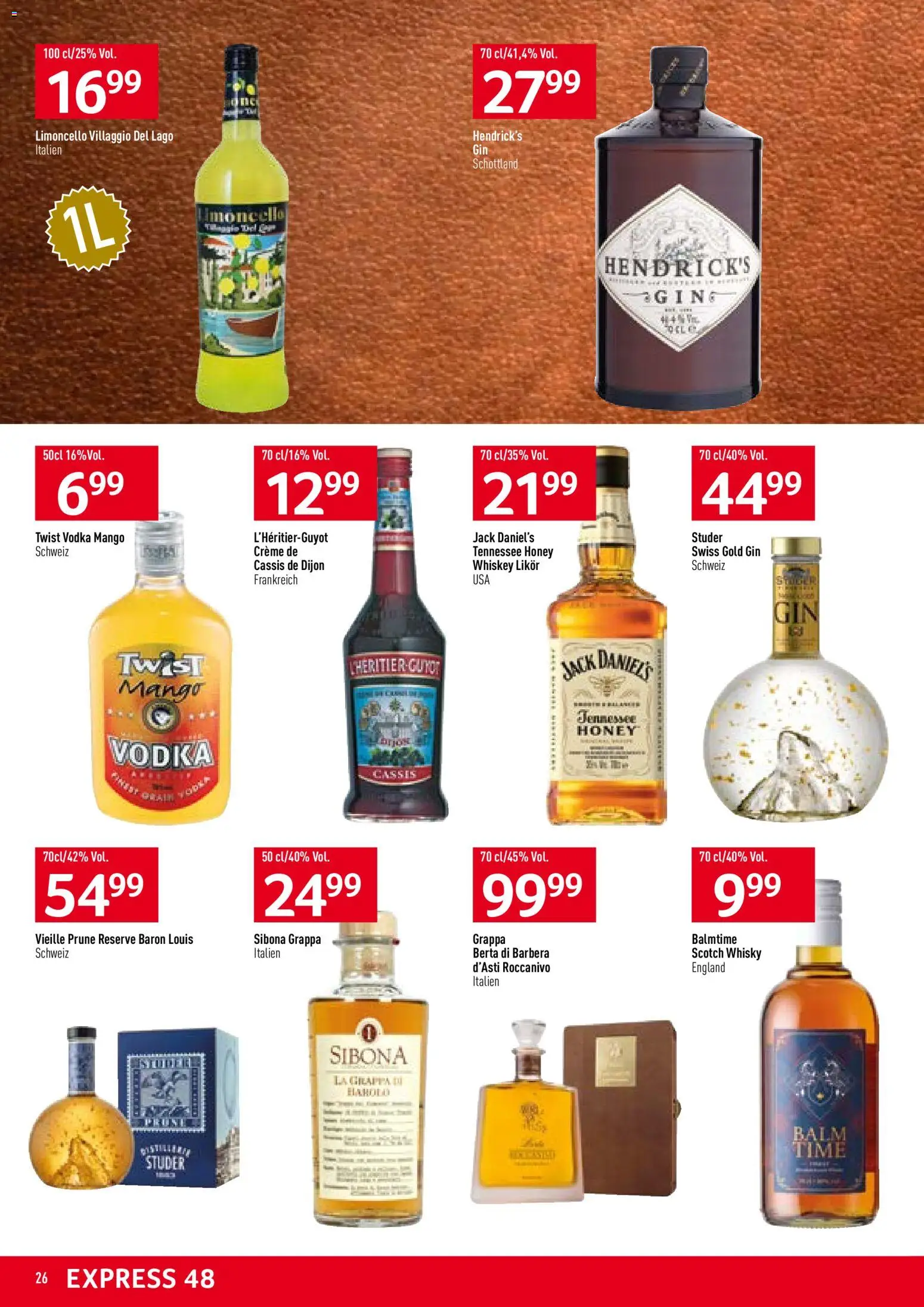 Prodega Aktionen – gültig ab 24.11.2025 | Seite: 26 | Produkte: Likör, Gin, Mango, Creme