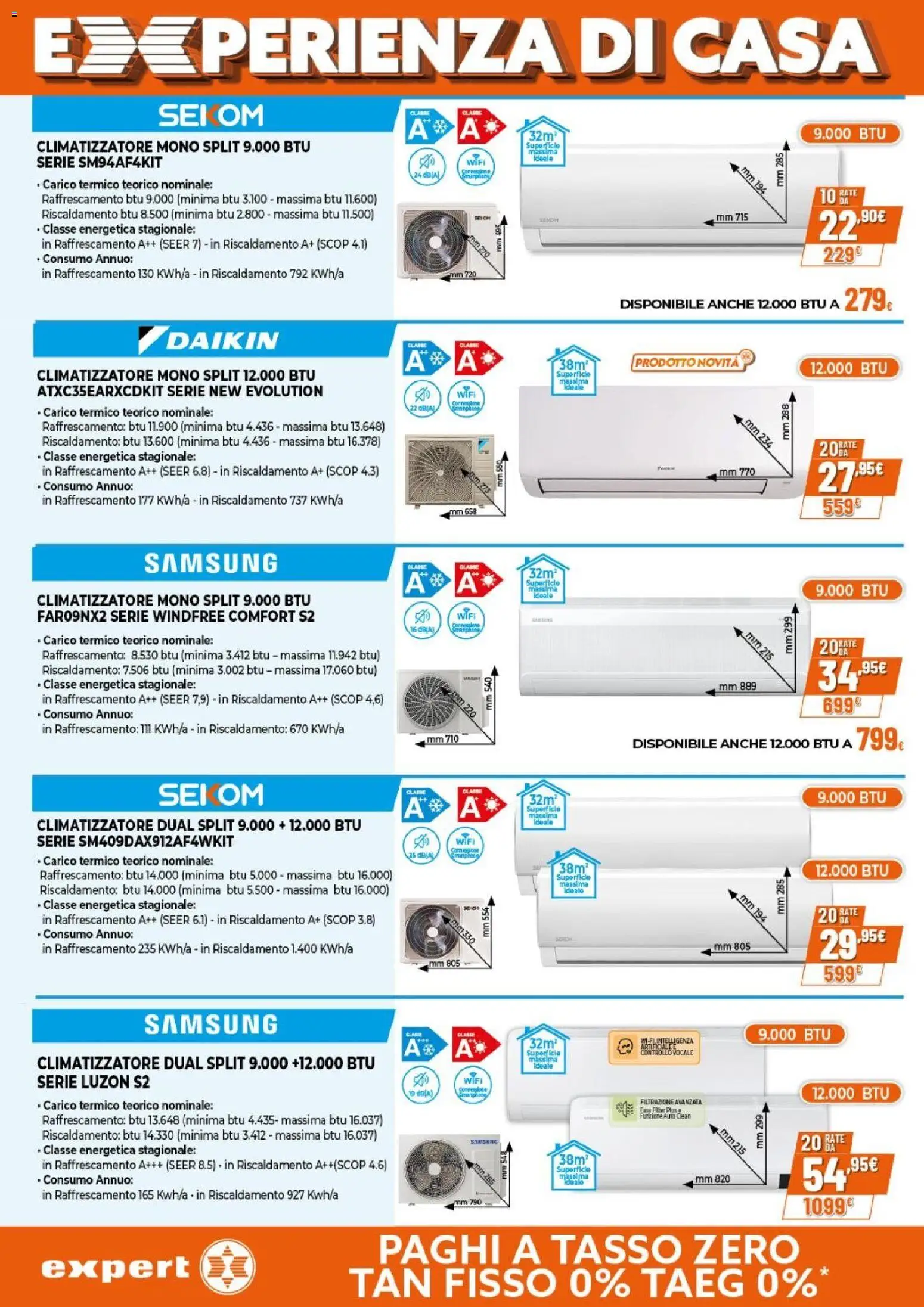 Volantino Expert del 09.04.2026 | Pagina: 26 | Prodotti: Climatizzatore, Samsung