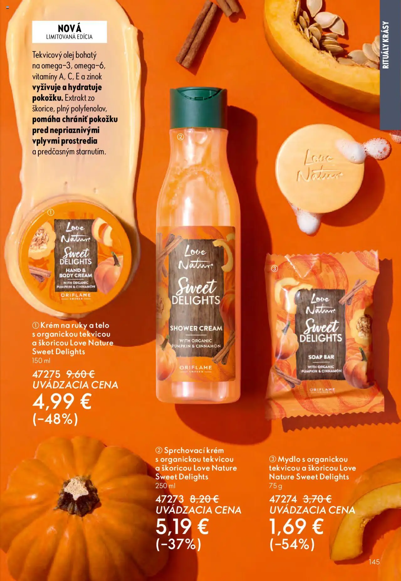 Katalóg Oriflame 13 2025 │ platný od 07.09.2025 | Strana: 145 | Produkty: Olej, Krém na ruky, Mydlo, Krém