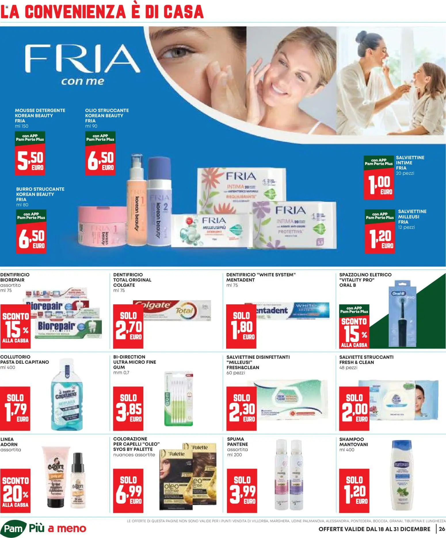 Volantino Panorama del 18.12.2025 | Pagina: 26 | Prodotti: Shampoo, Struccante, Salviette struccanti, Dentifricio
