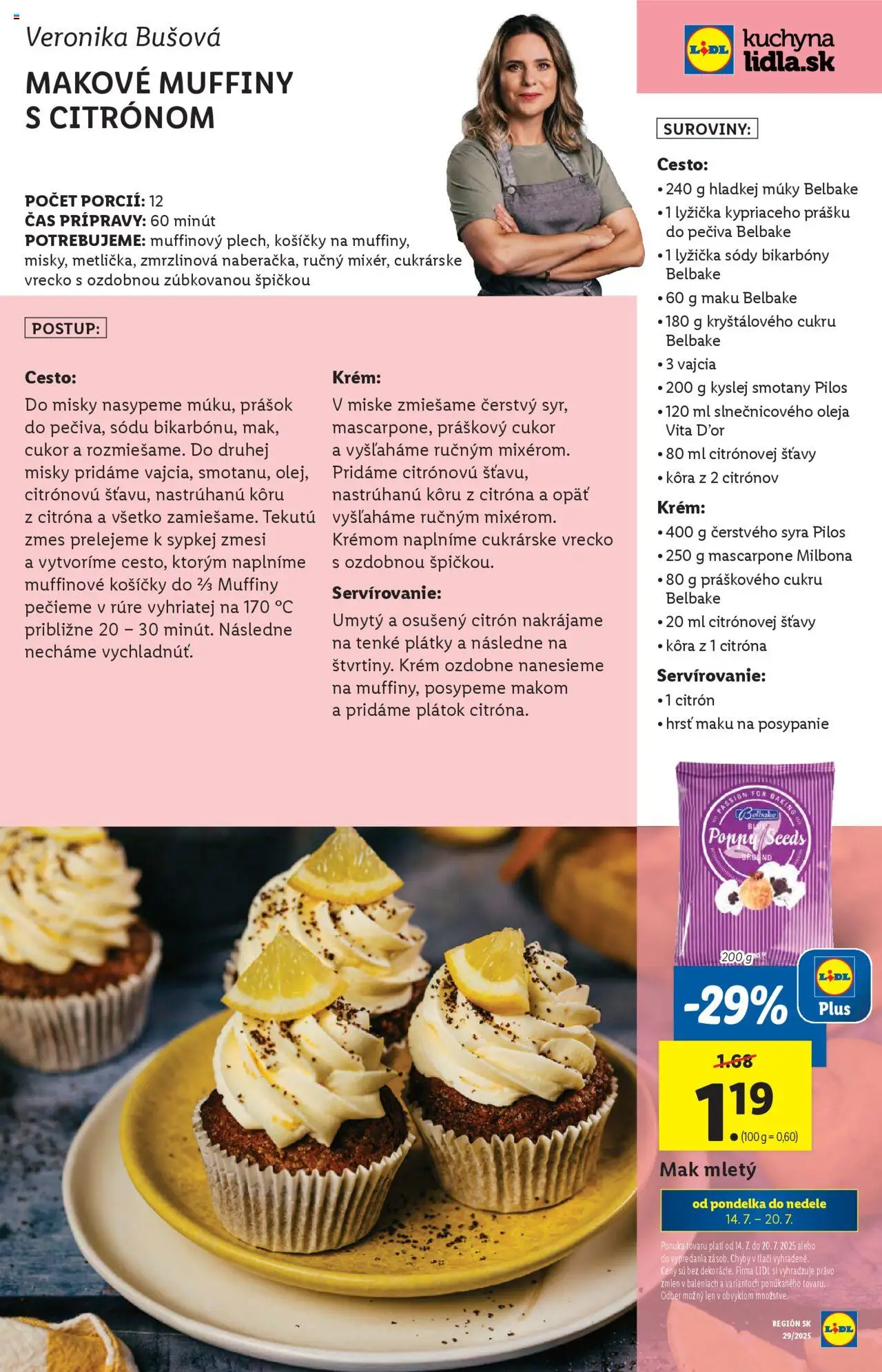 Lidl leták │ platný od 14.07.2025 | Strana: 89 | Produkty: Kuchyňa, Práškový cukor, Cukor, Mascarpone