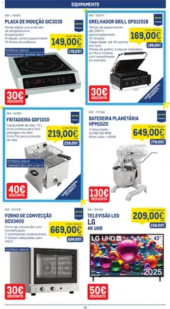Pré-visualização Makro folheto válido de 16.12.2025 | Página: 18 | Produtos: Televisão, Forno, Batedeira, Torneira