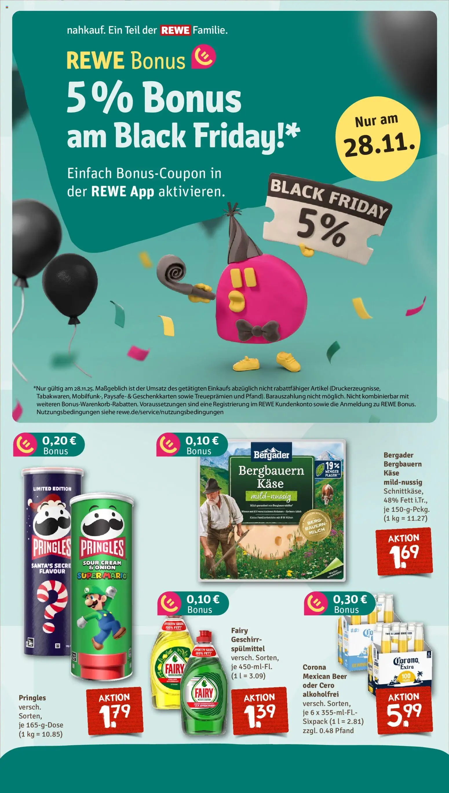 Nahkauf Prospekt – gültig ab 23.11.2025 | Seite: 5 | Produkte: Milch, Käse, Pringles