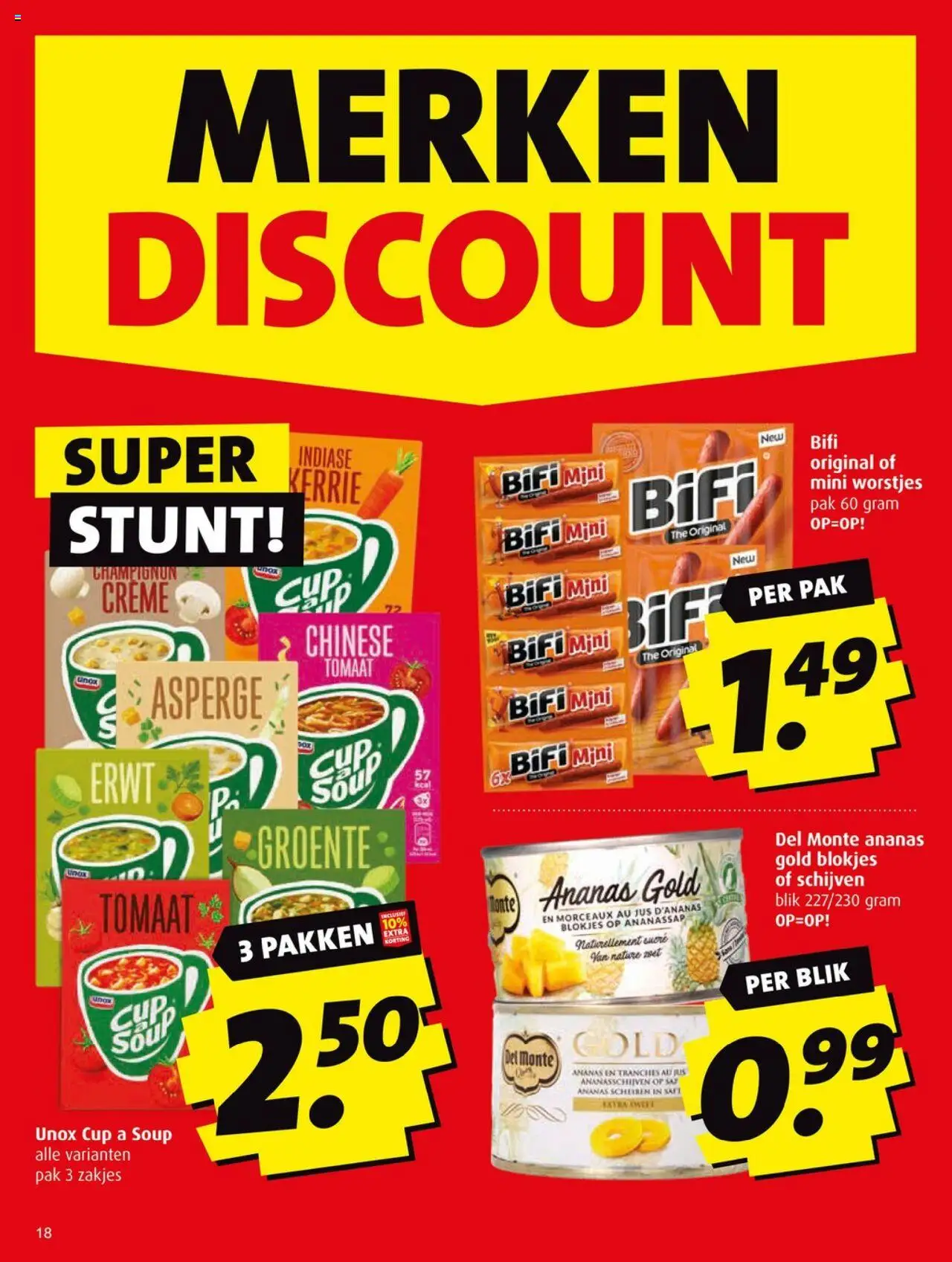 | Pagina: 18 | Producten: Tomaat, Erwt, Ananas, Szeletelt bacon